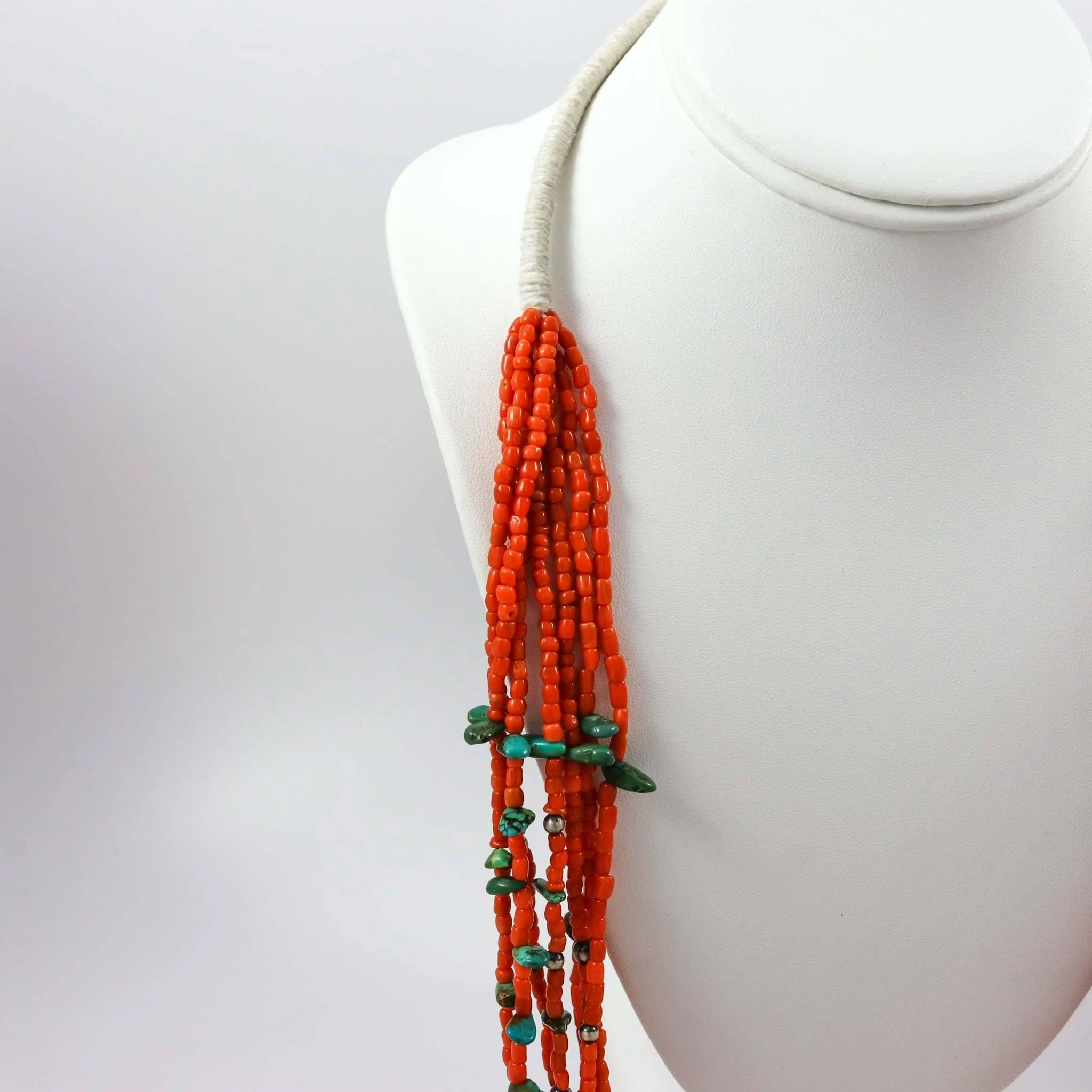 Coral and Turquoise Necklace - Image 3