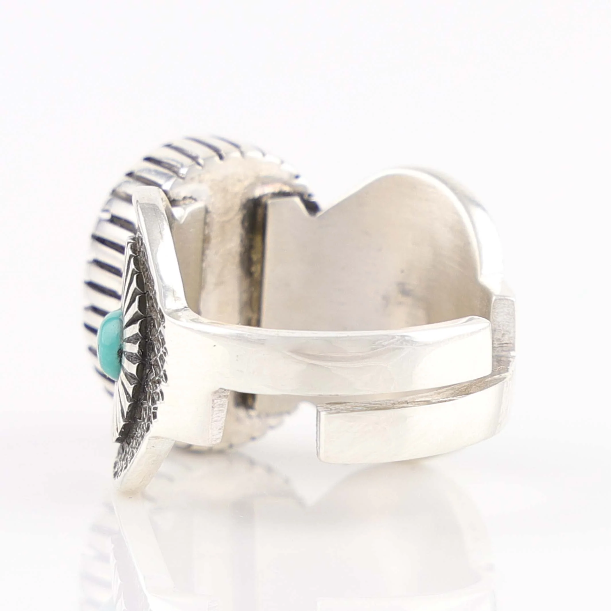 Coral and Turquoise Ring - Image 3