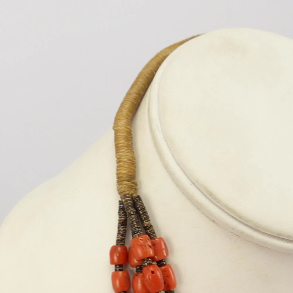 Coral and Turquoise Bead Necklace - Image 5
