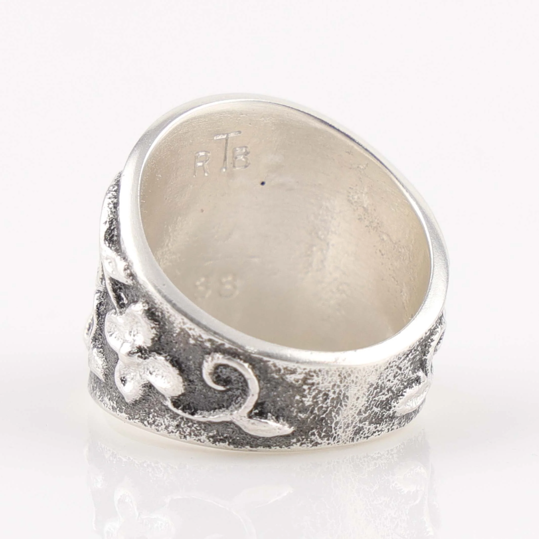 Coral Floral Ring - Image 3