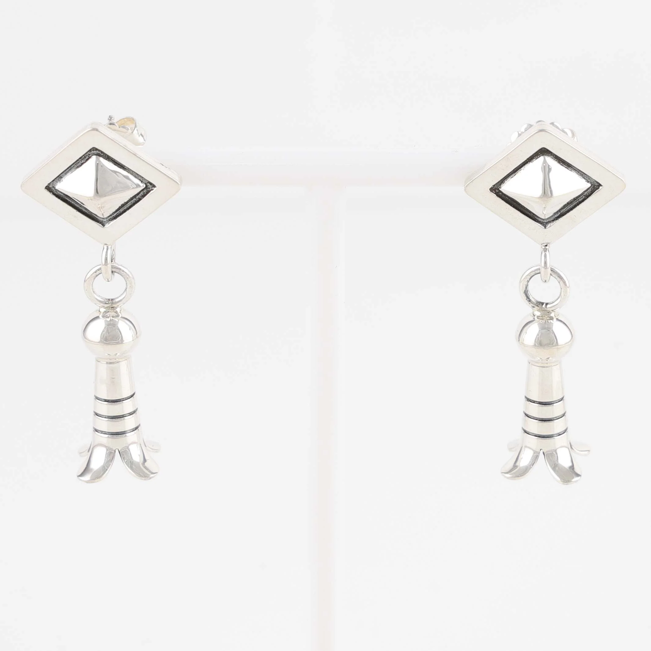 Diamond Squash Blossom Earrings