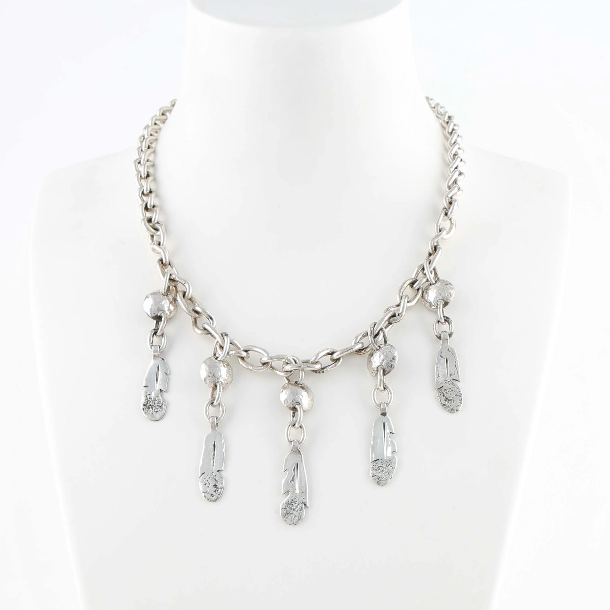 Feather Link Necklace
