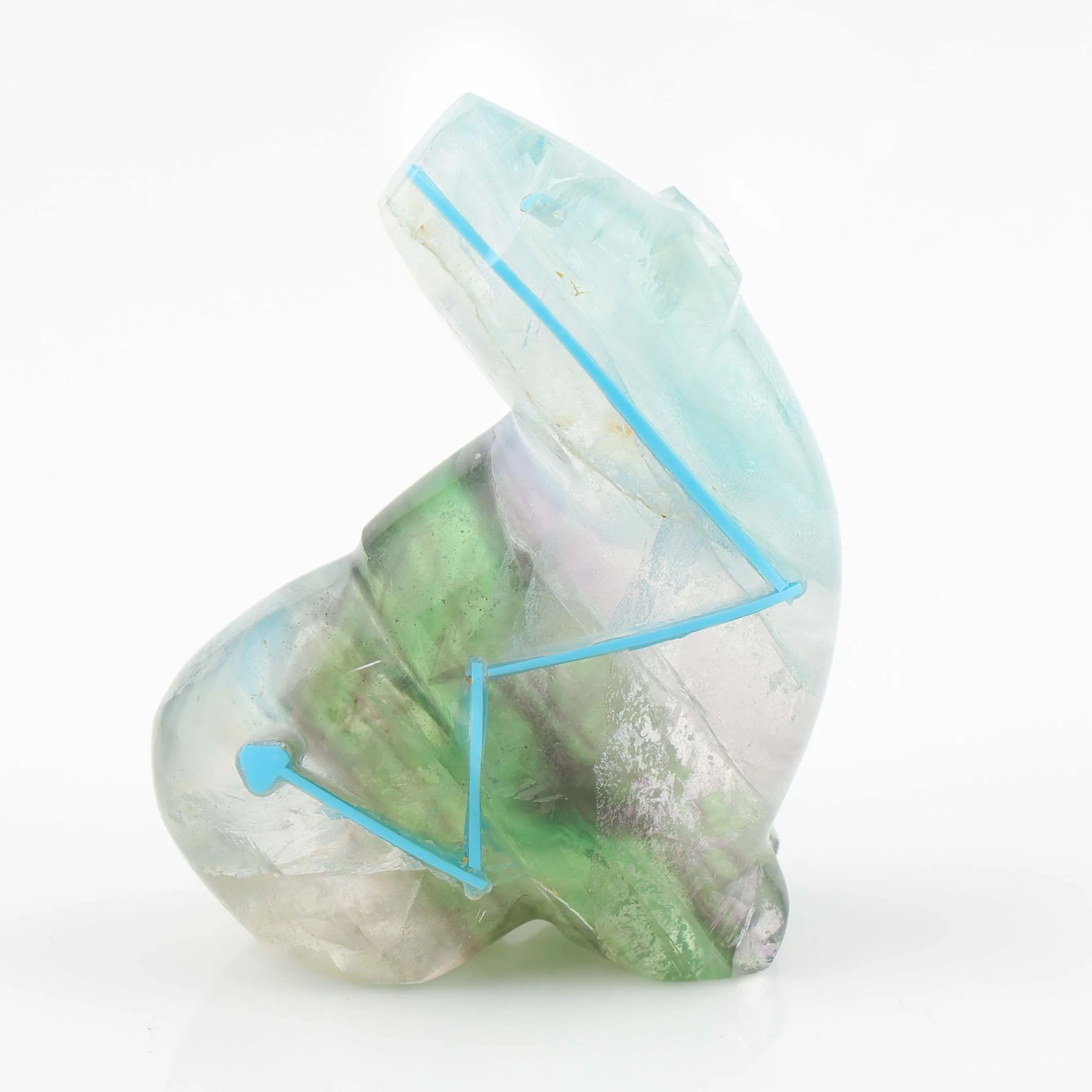 Fluorite Bear Fetish