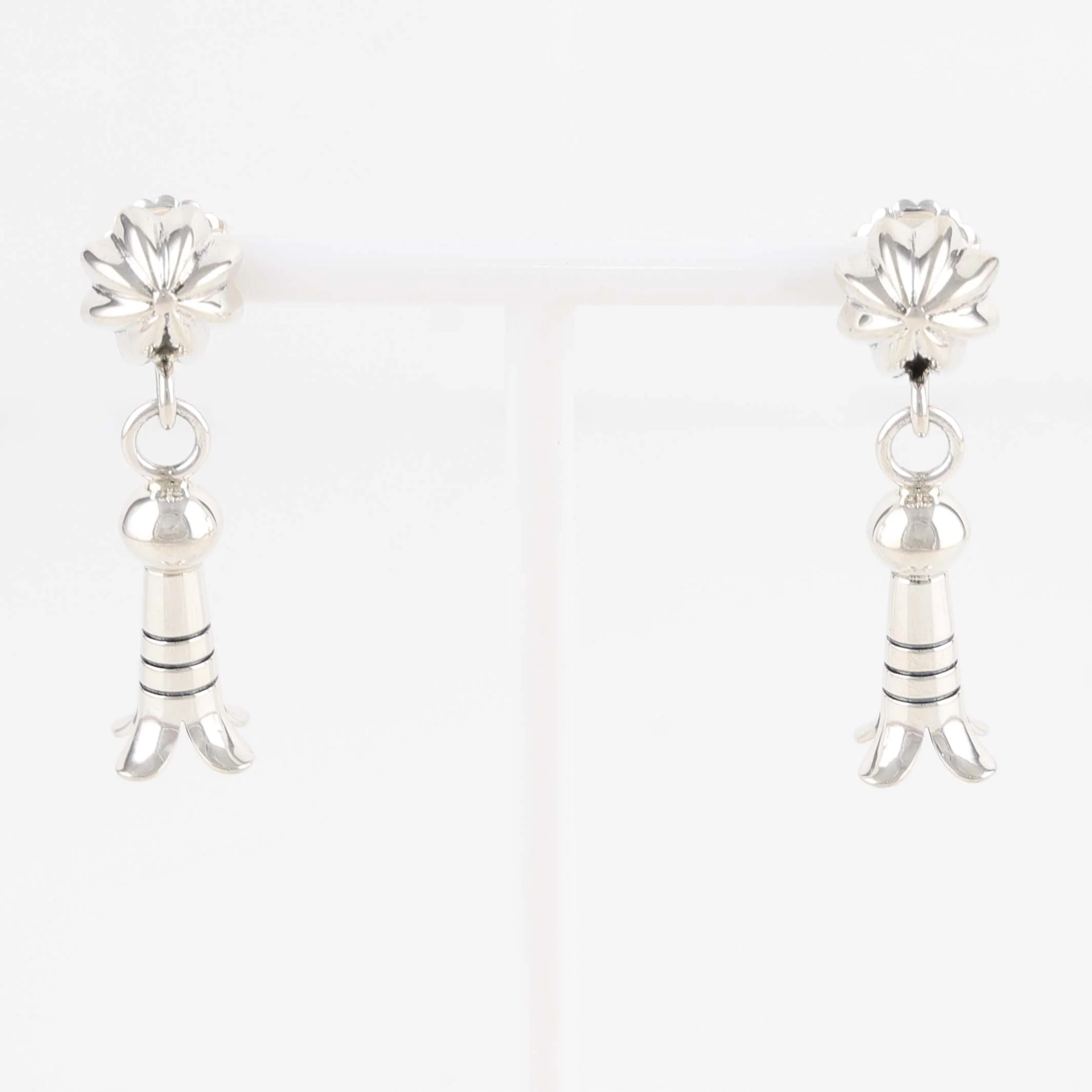 Fluted Squash Blossom Earrings