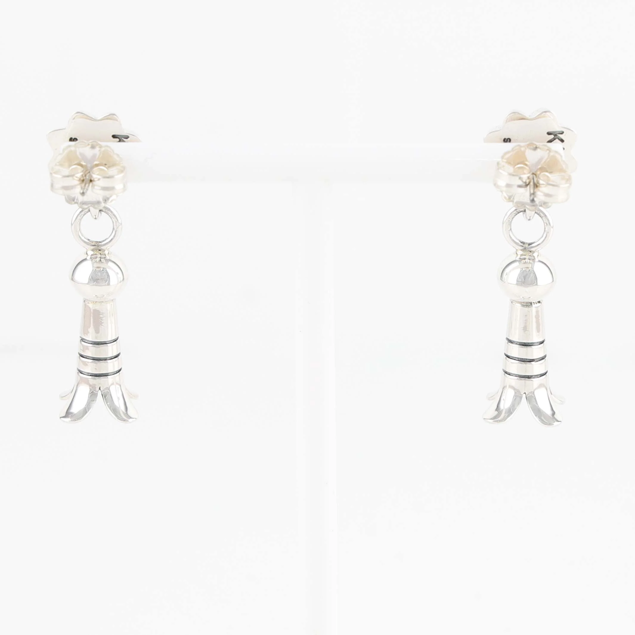 Fluted Squash Blossom Earrings - Image 2