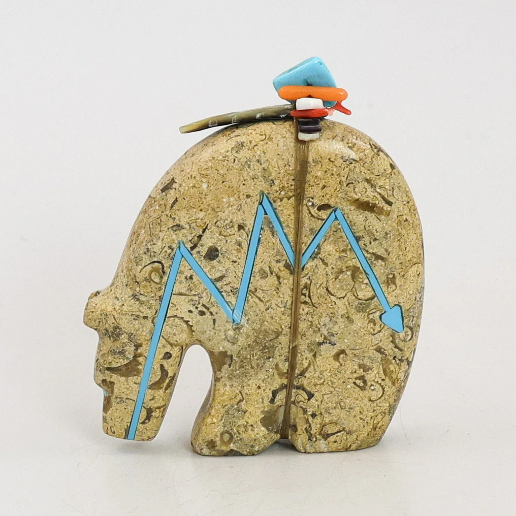 Fossil Limestone Bear Fetish