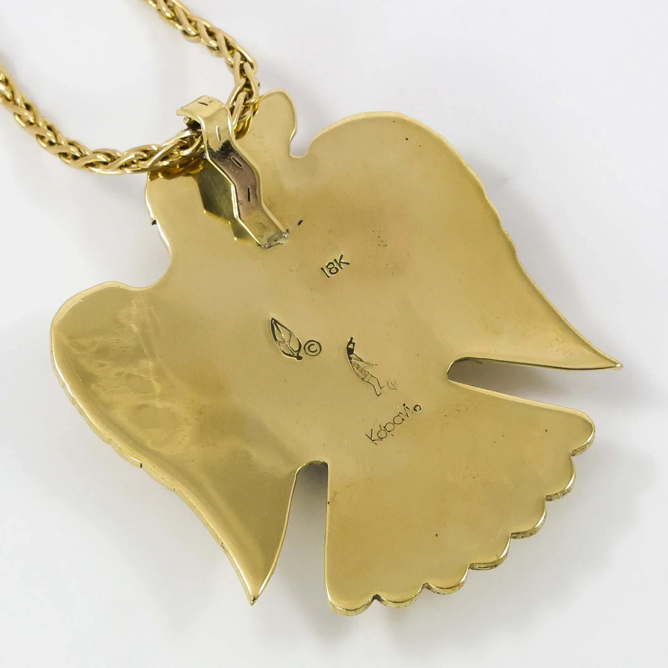 Gold and Sugilite Eagle Pendant - Image 5