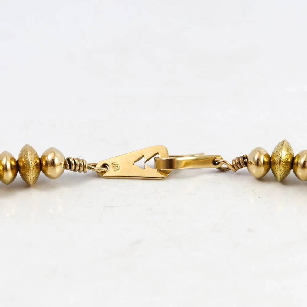 14k Gold Navajo Pearl Necklace - Image 17
