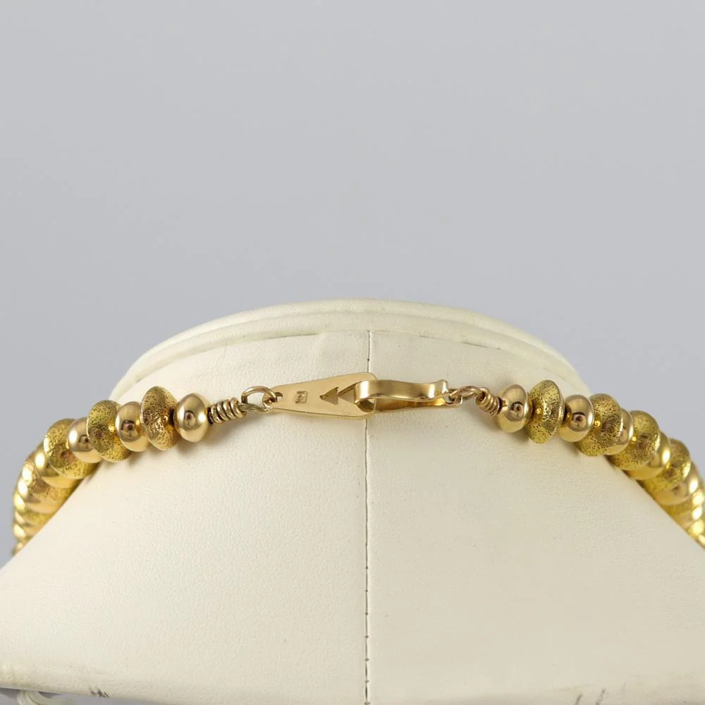14k Gold Navajo Pearl Necklace - Image 8