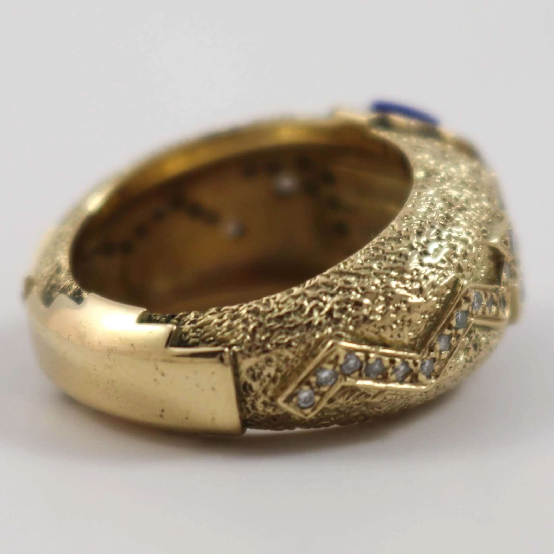 Gold, Diamond, and Turquoise Ring - Image 3