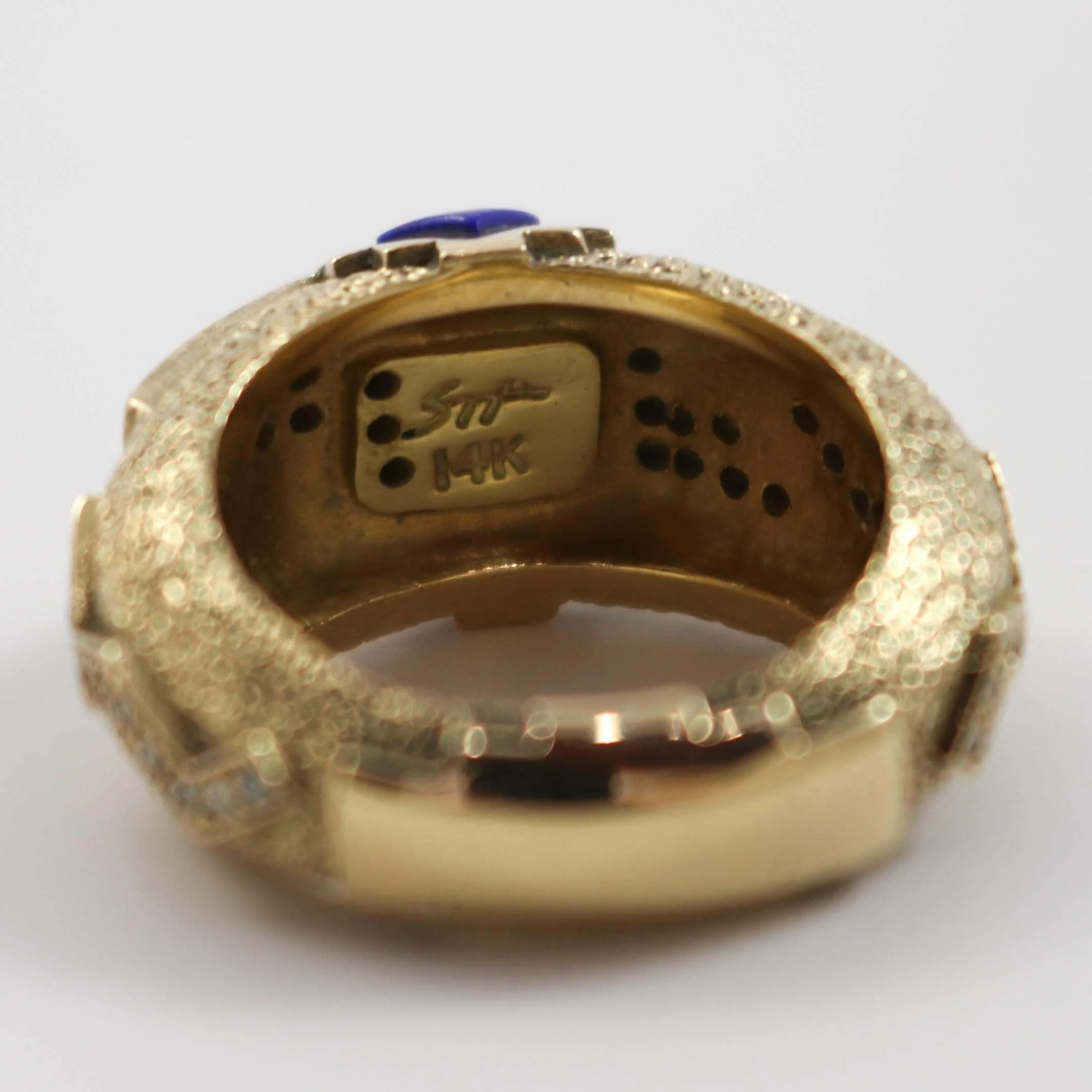 Gold, Diamond, and Turquoise Ring - Image 6