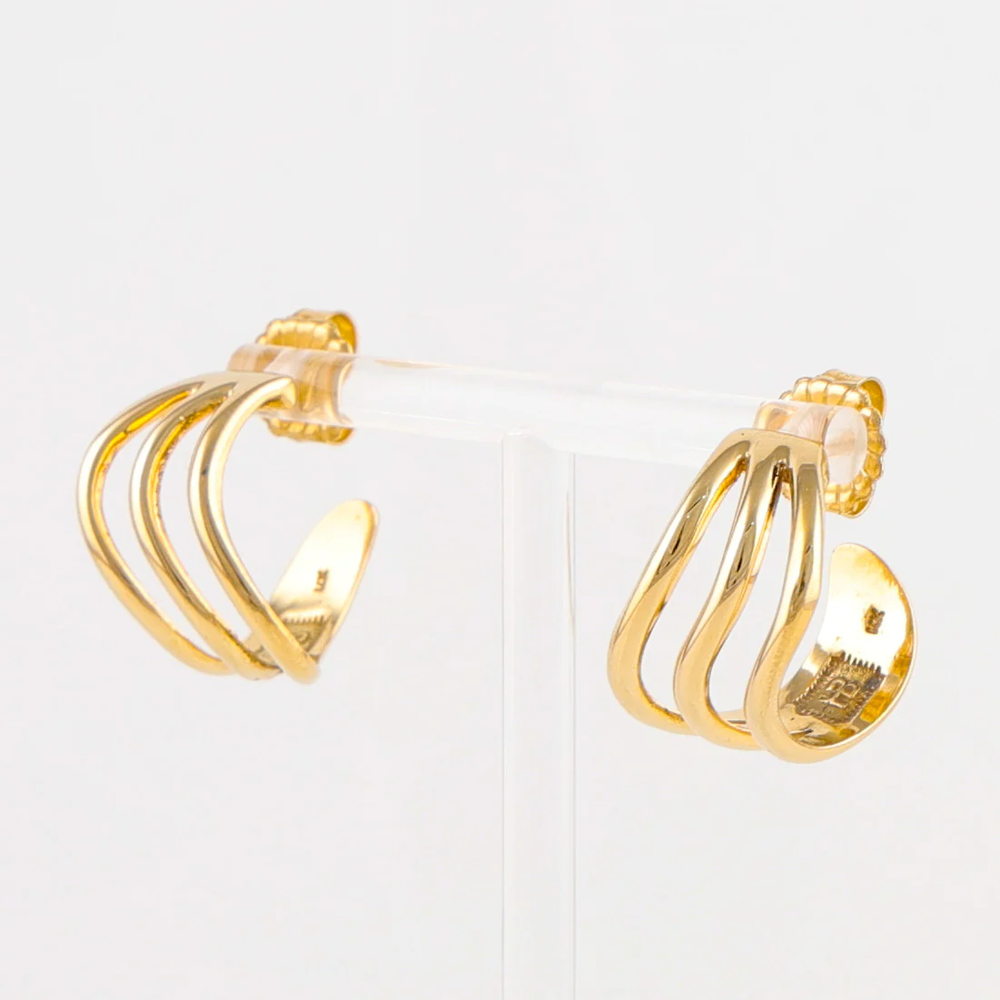 Gold Hoop Earrings - Image 3