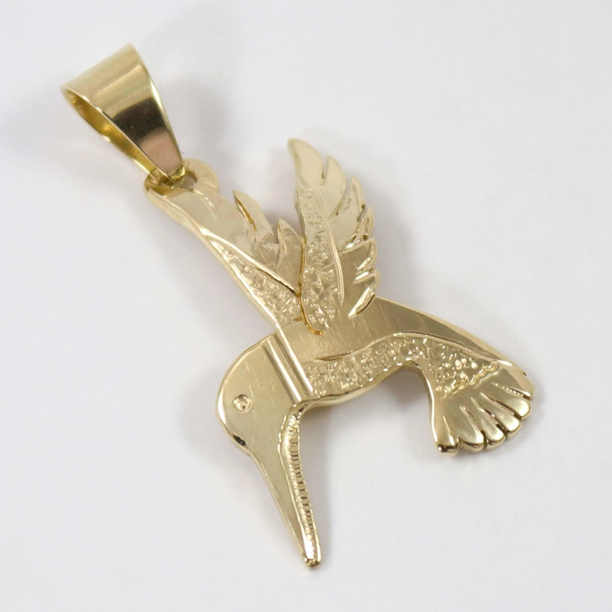 Gold Hummingbird Pendant - Image 2