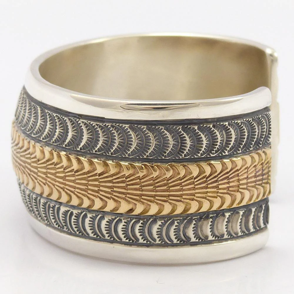 Gold on Silver Cuff - Image 5