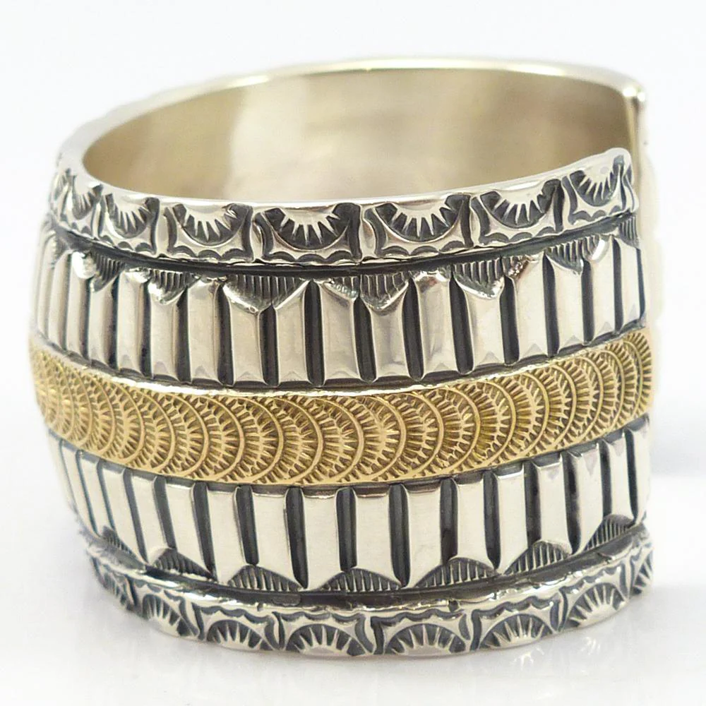 Gold on Silver Cuff - Image 5