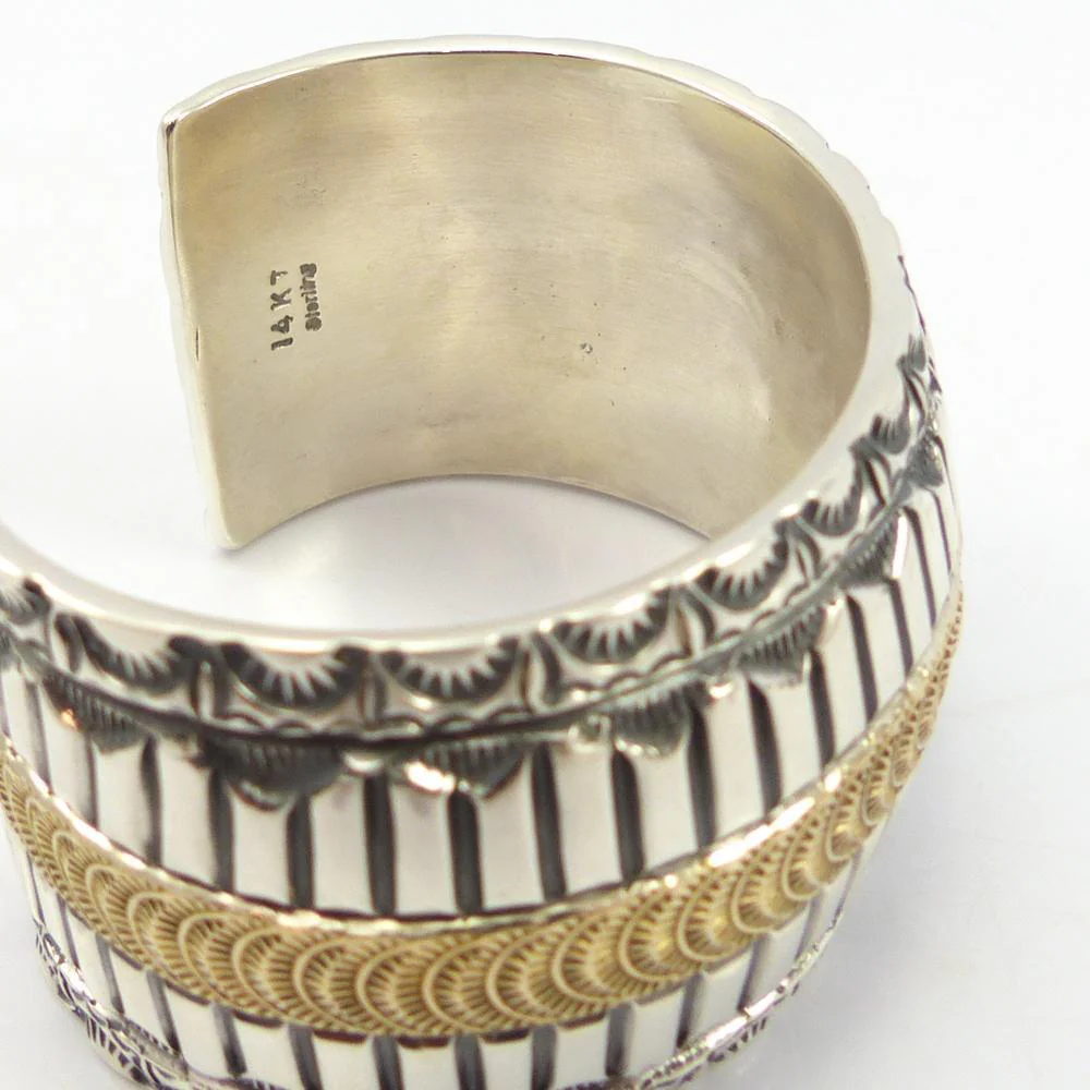 Gold on Silver Cuff - Image 6