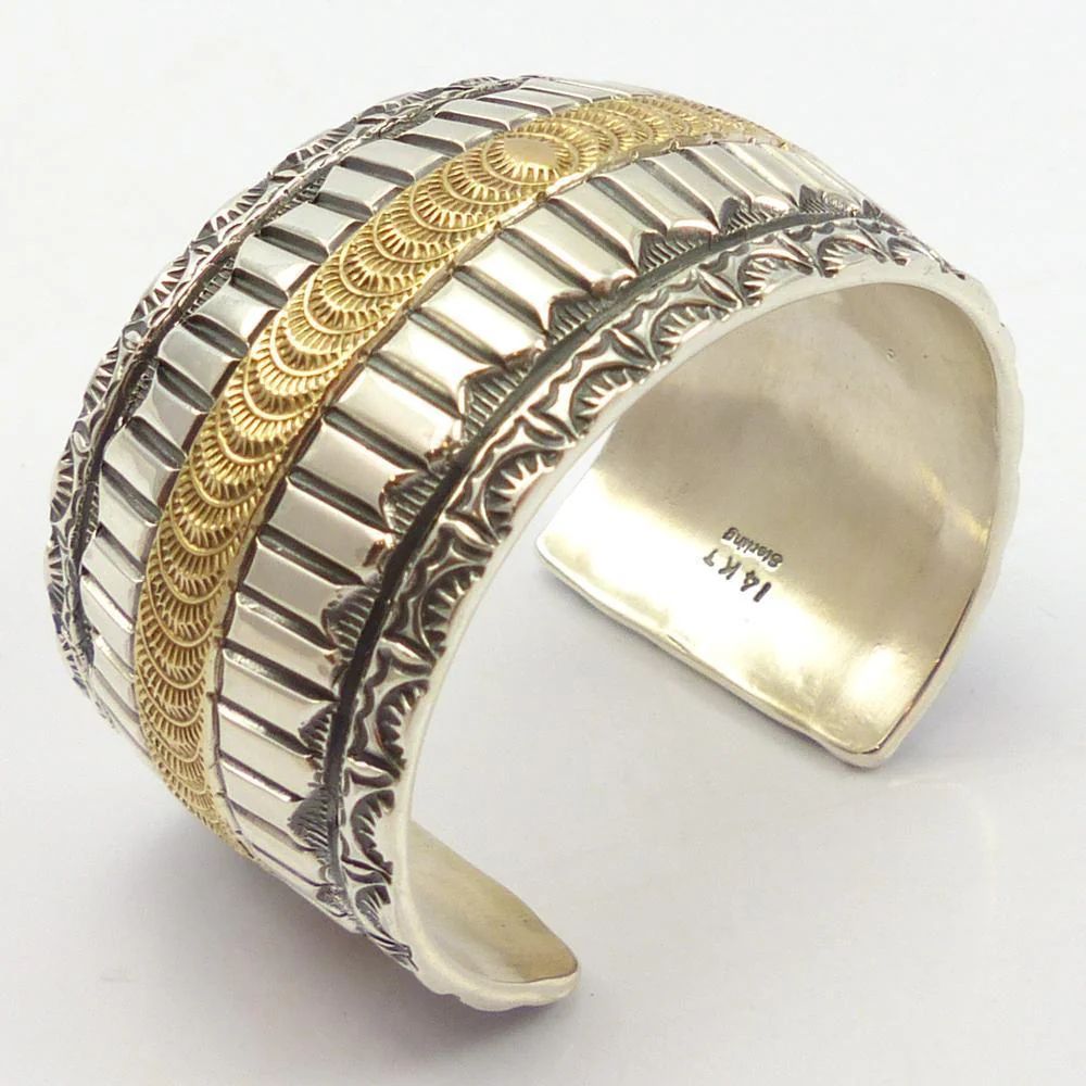 Gold on Silver Cuff - Image 7