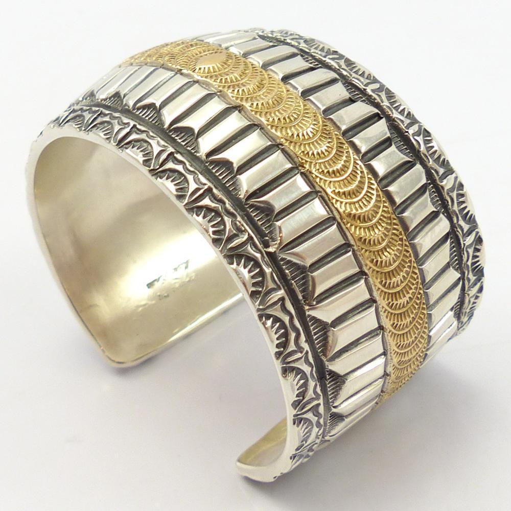 Gold on Silver Cuff - Image 8