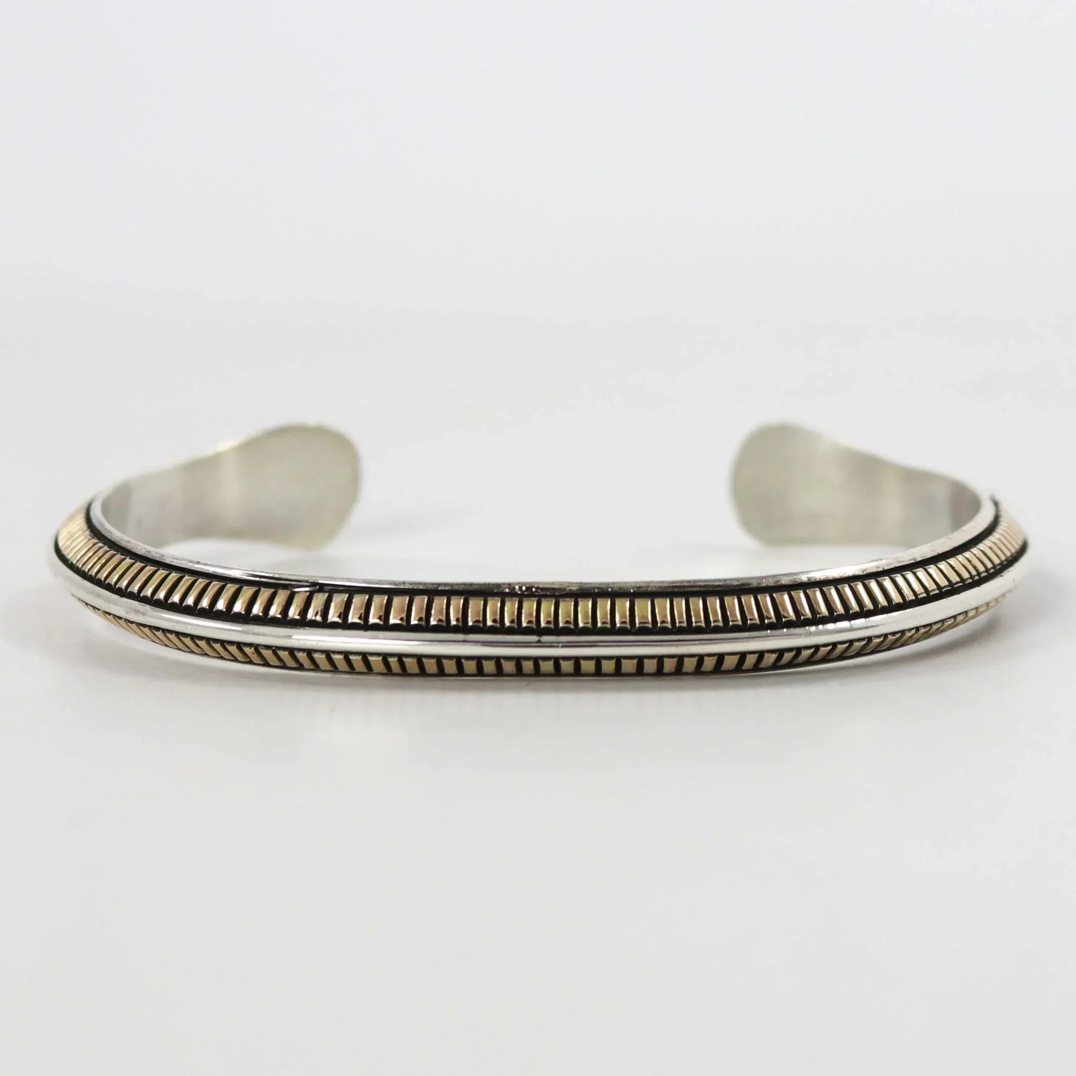 Gold on Silver Cuff