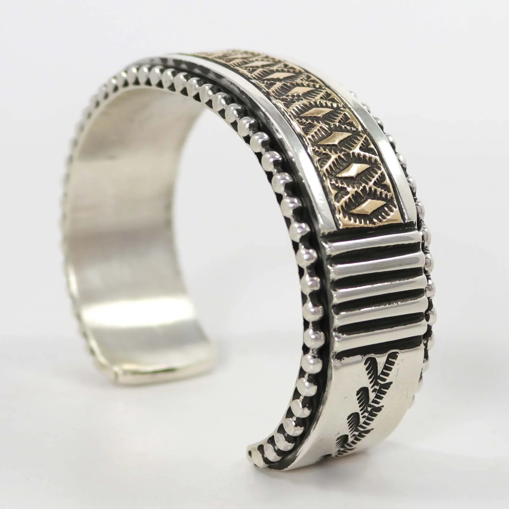 Gold on Silver Cuff - Image 3
