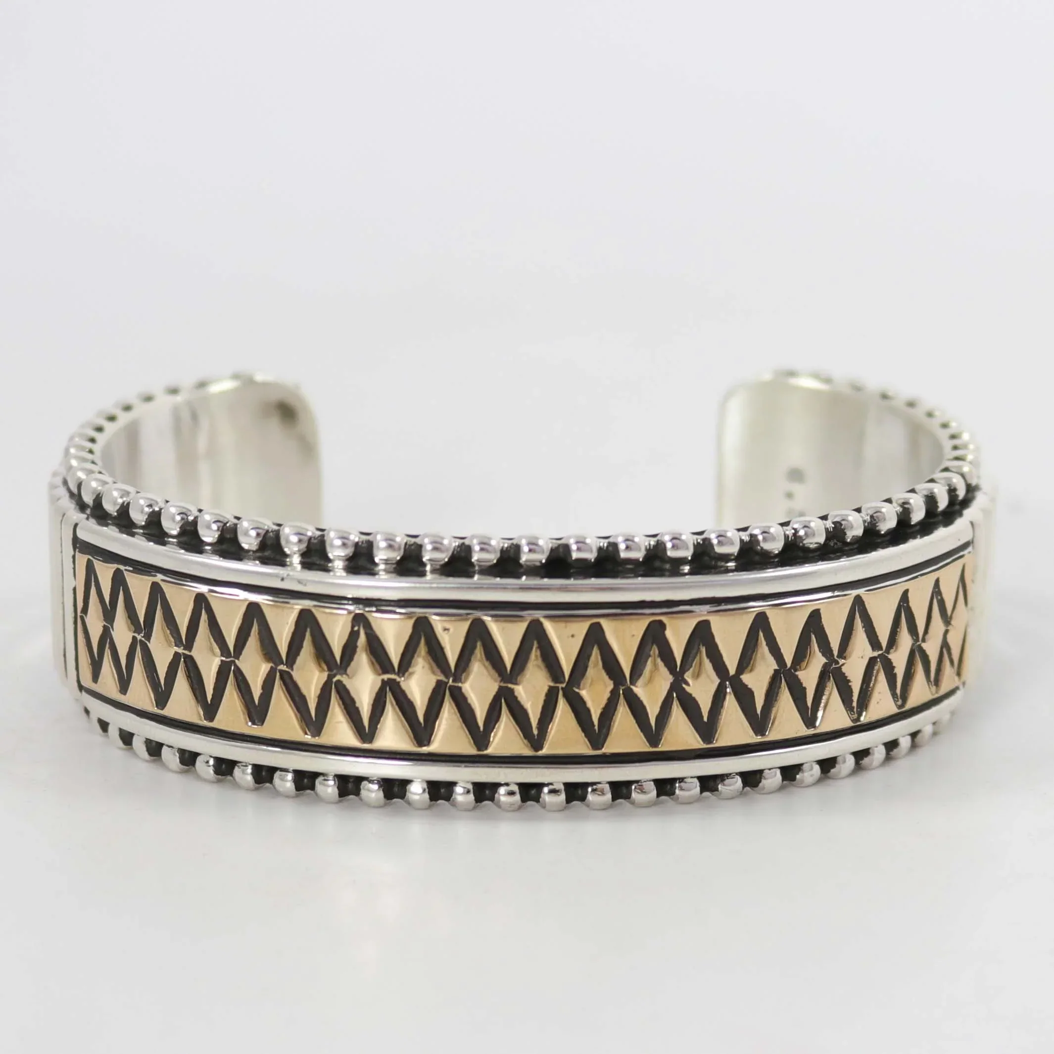Gold on Silver Cuff - Image 2