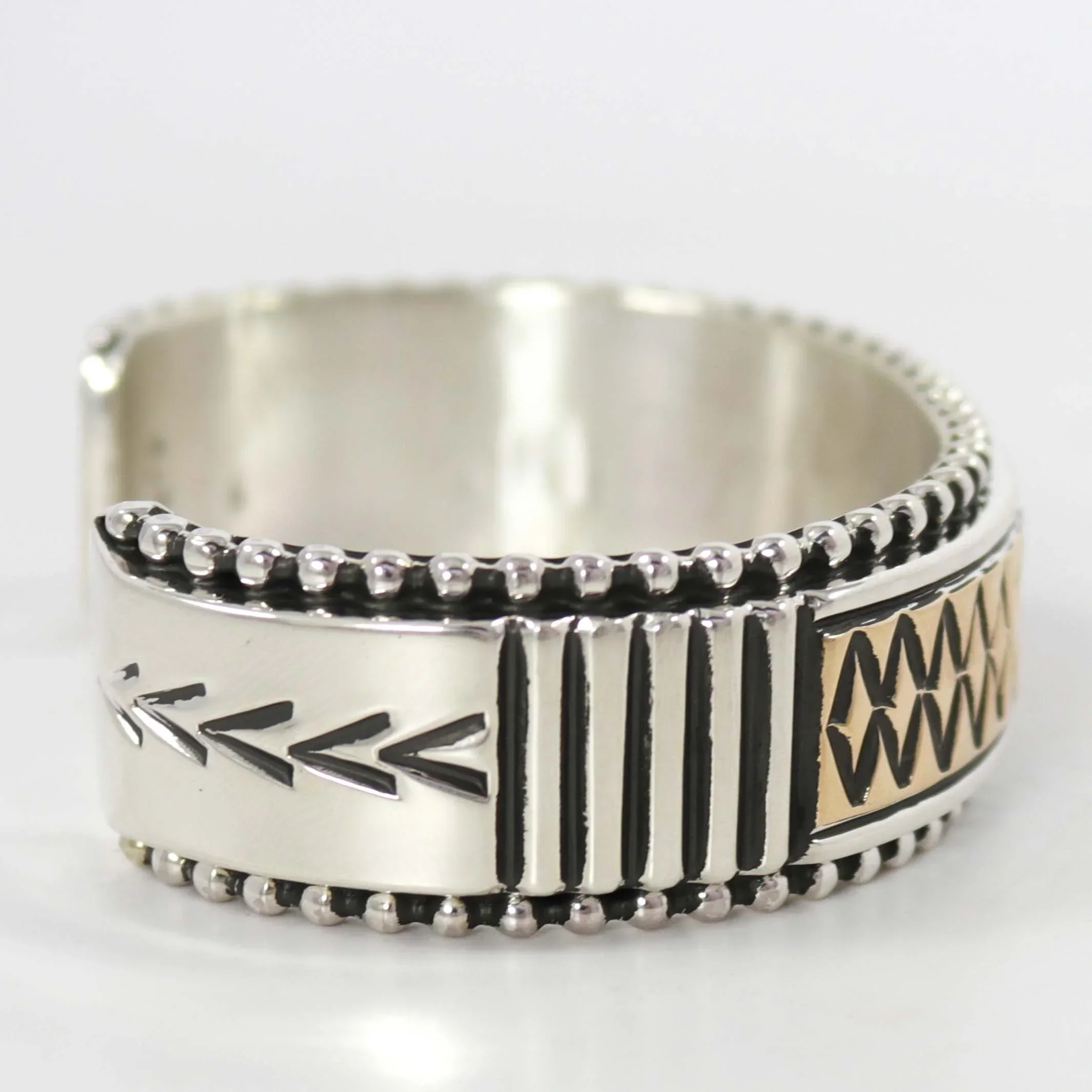 Gold on Silver Cuff - Image 5