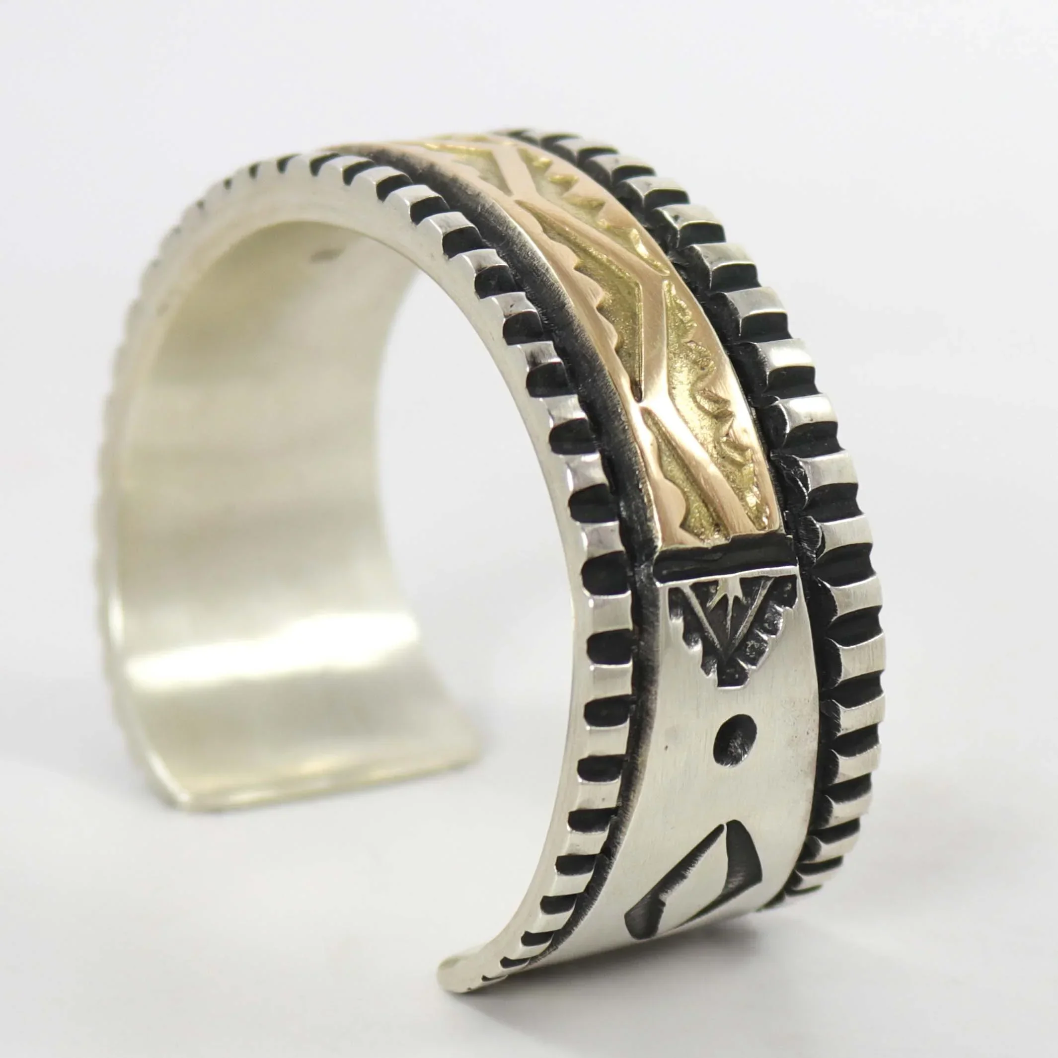 Gold on Silver Cuff - Image 3