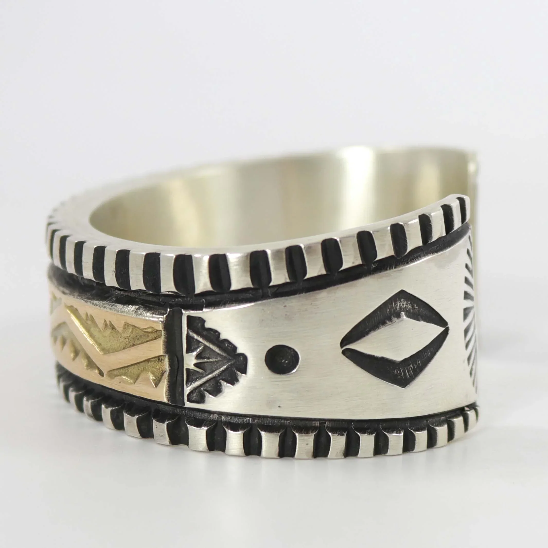 Gold on Silver Cuff - Image 4