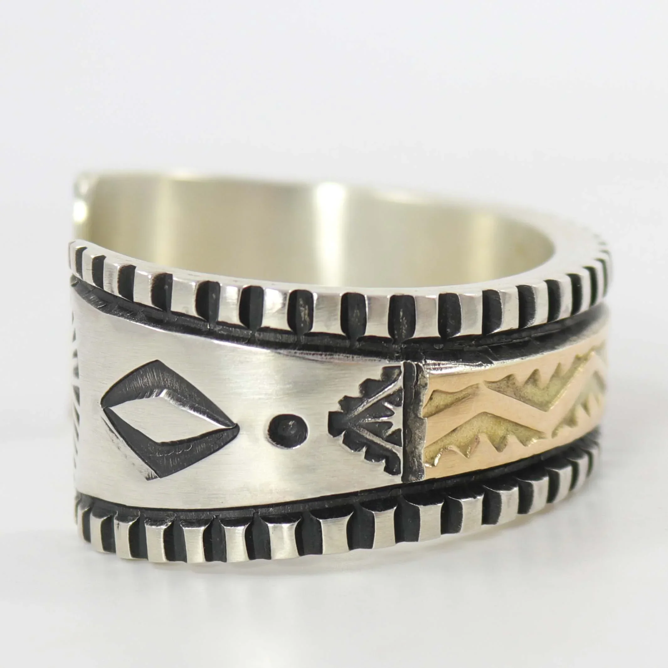 Gold on Silver Cuff - Image 6