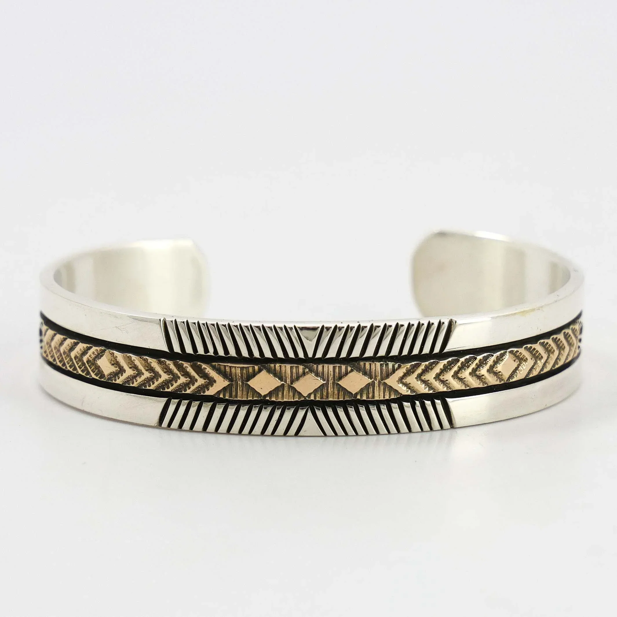 Gold on Silver Cuff - Image 2