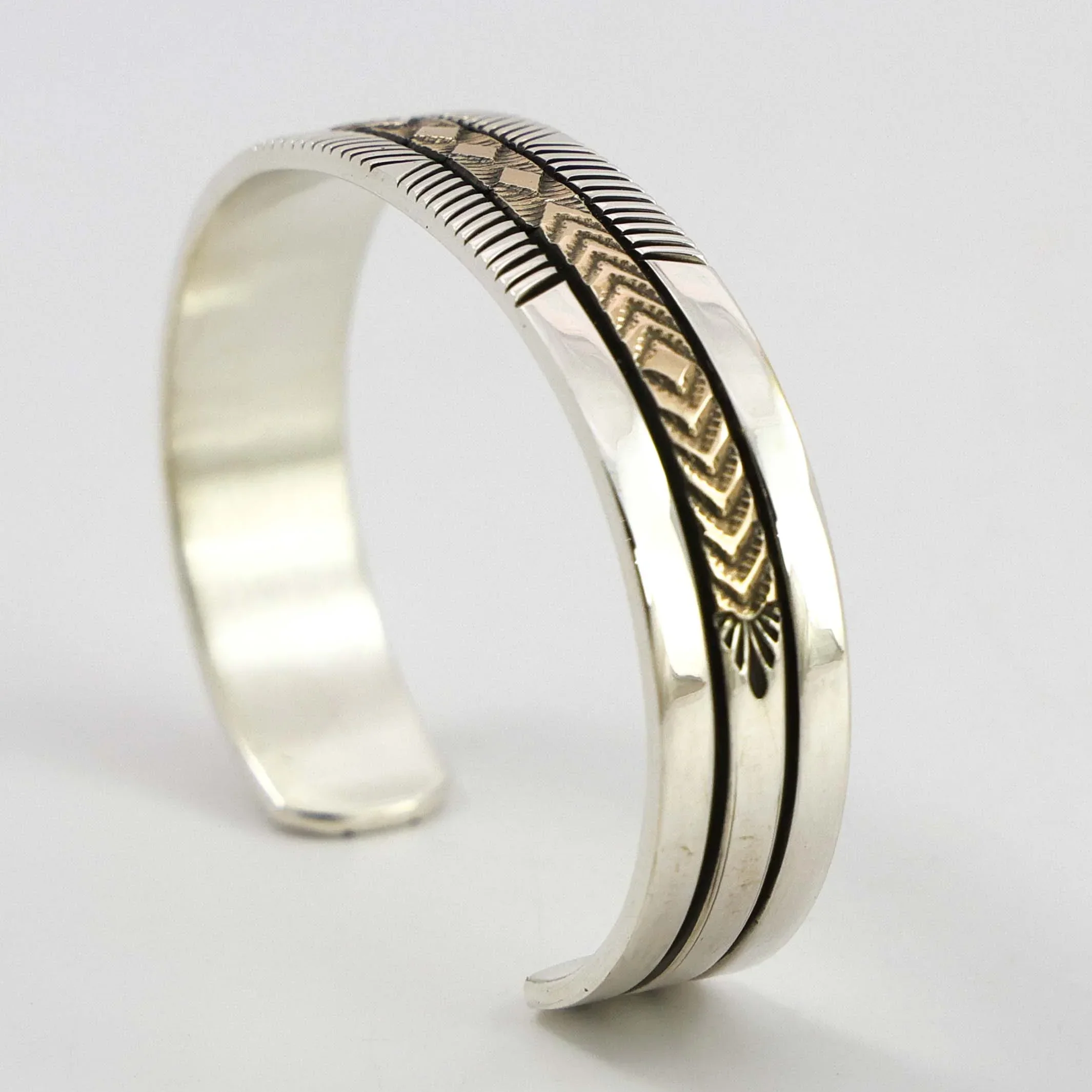 Gold on Silver Cuff - Image 3