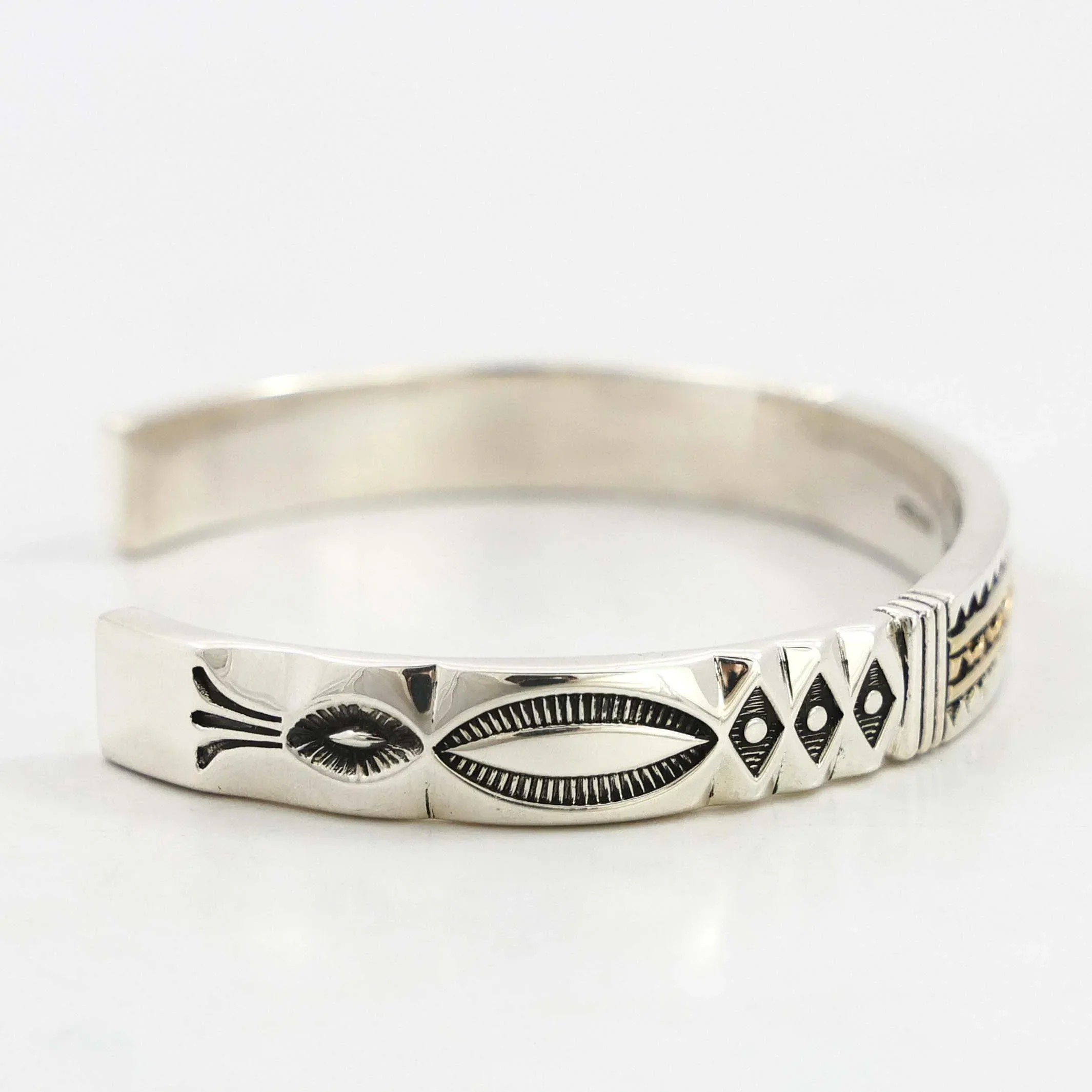 Gold on Silver Cuff - Image 3