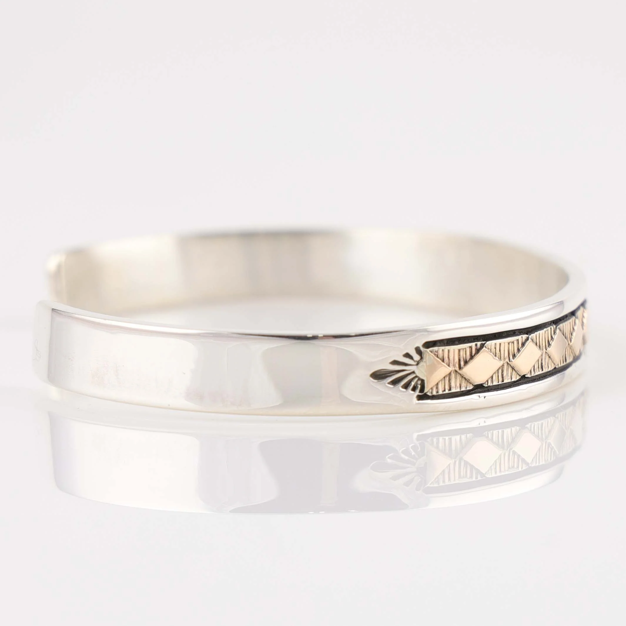 Gold on Silver Cuff - Image 3