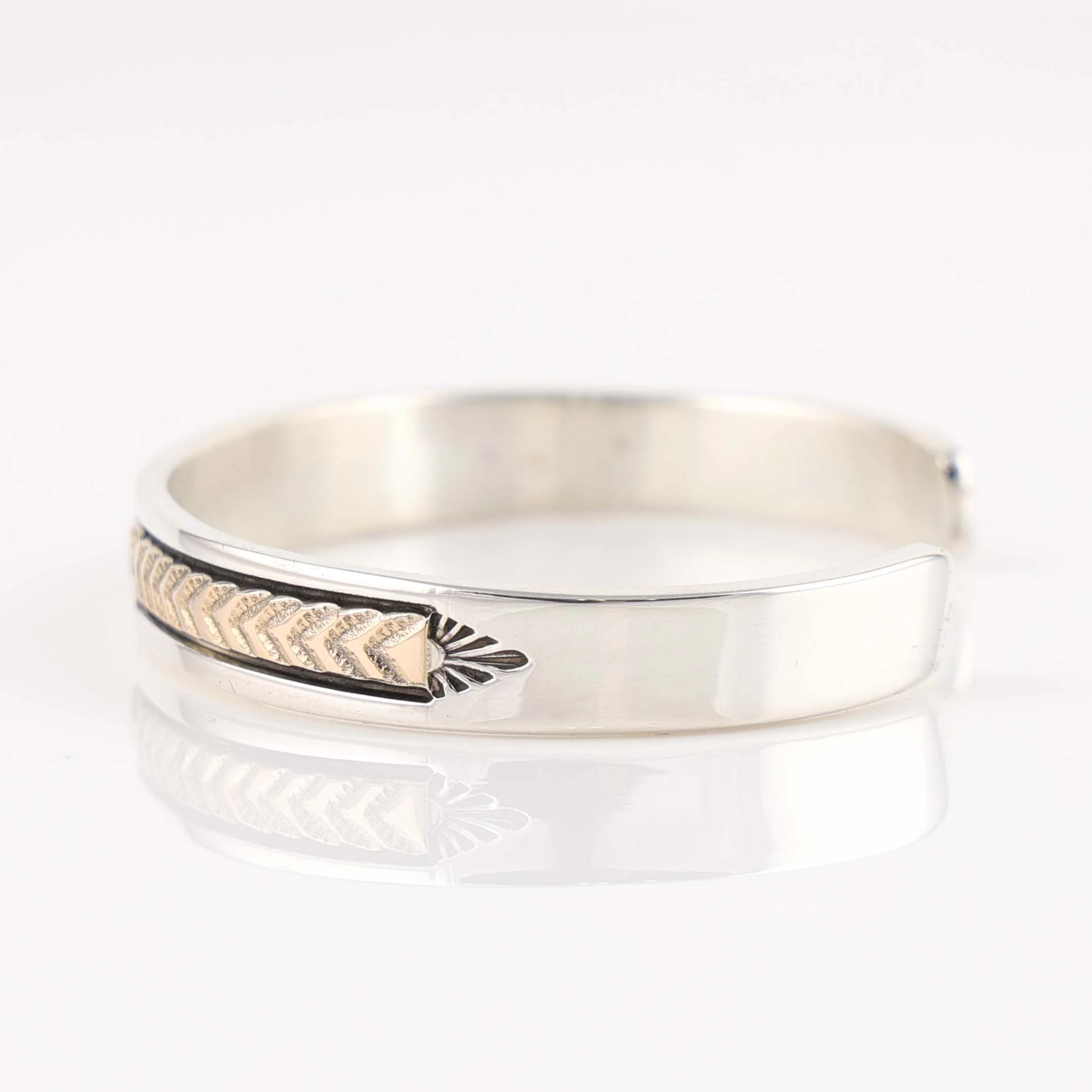 Gold on Silver Cuff - Image 2