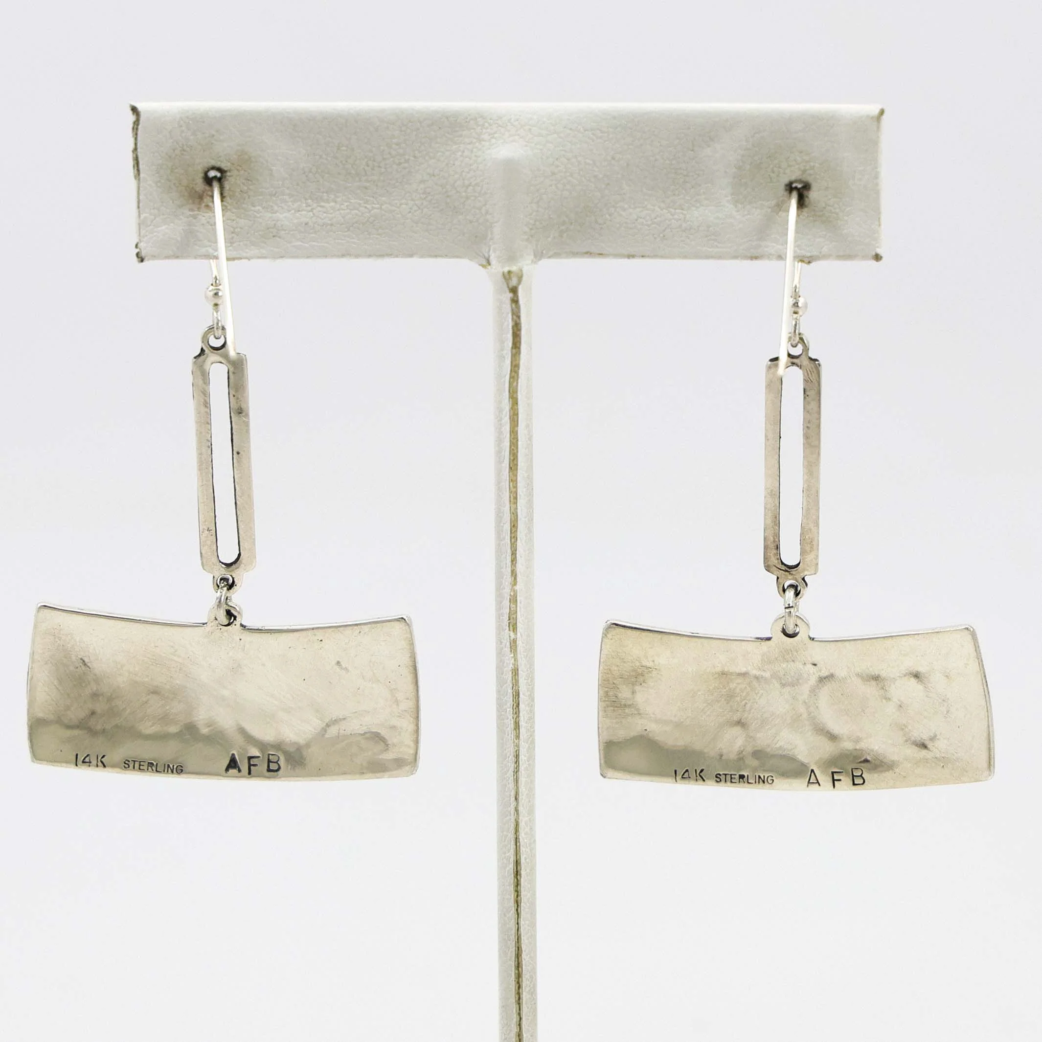 Gold on Silver Earrings - Image 2