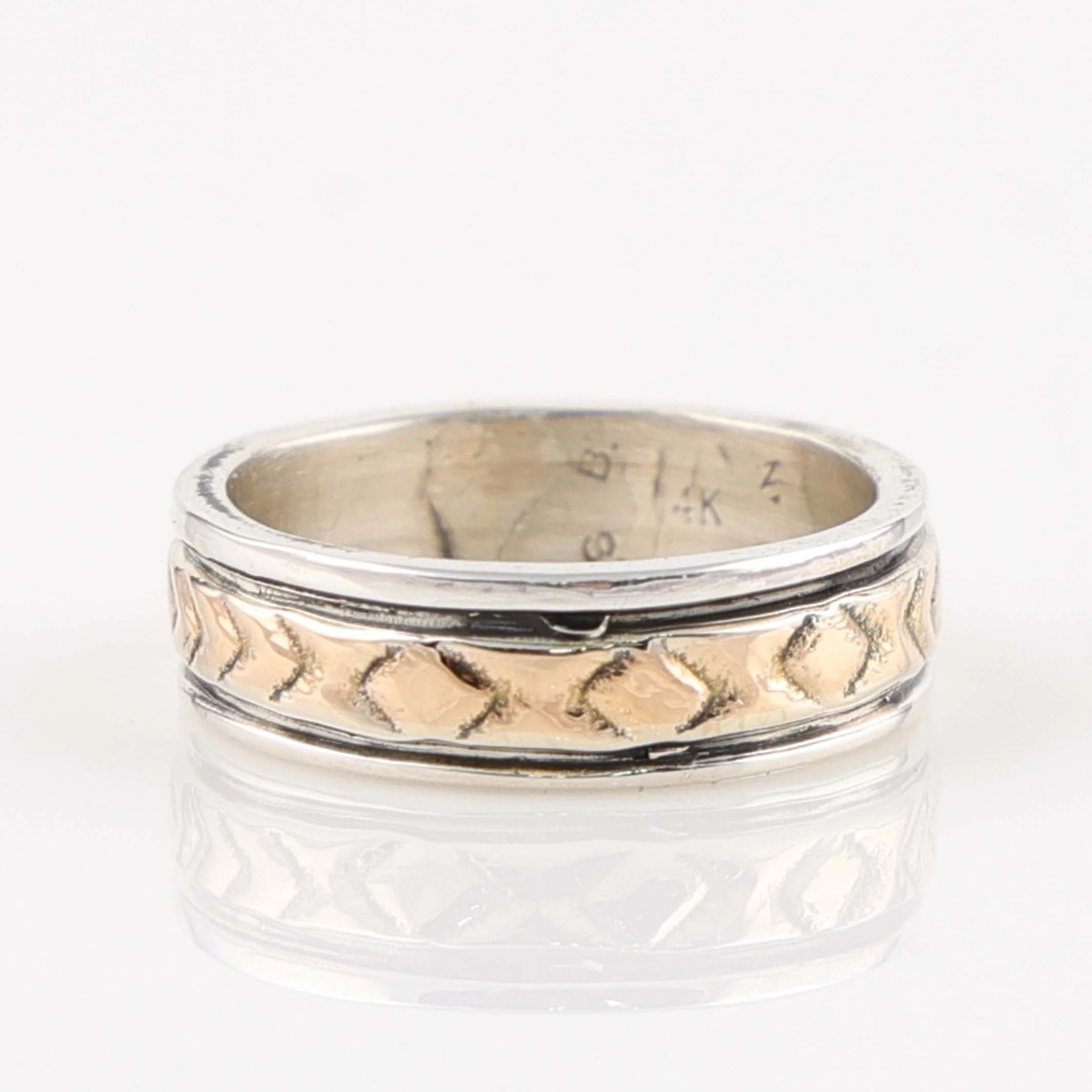 Gold on Silver Ring