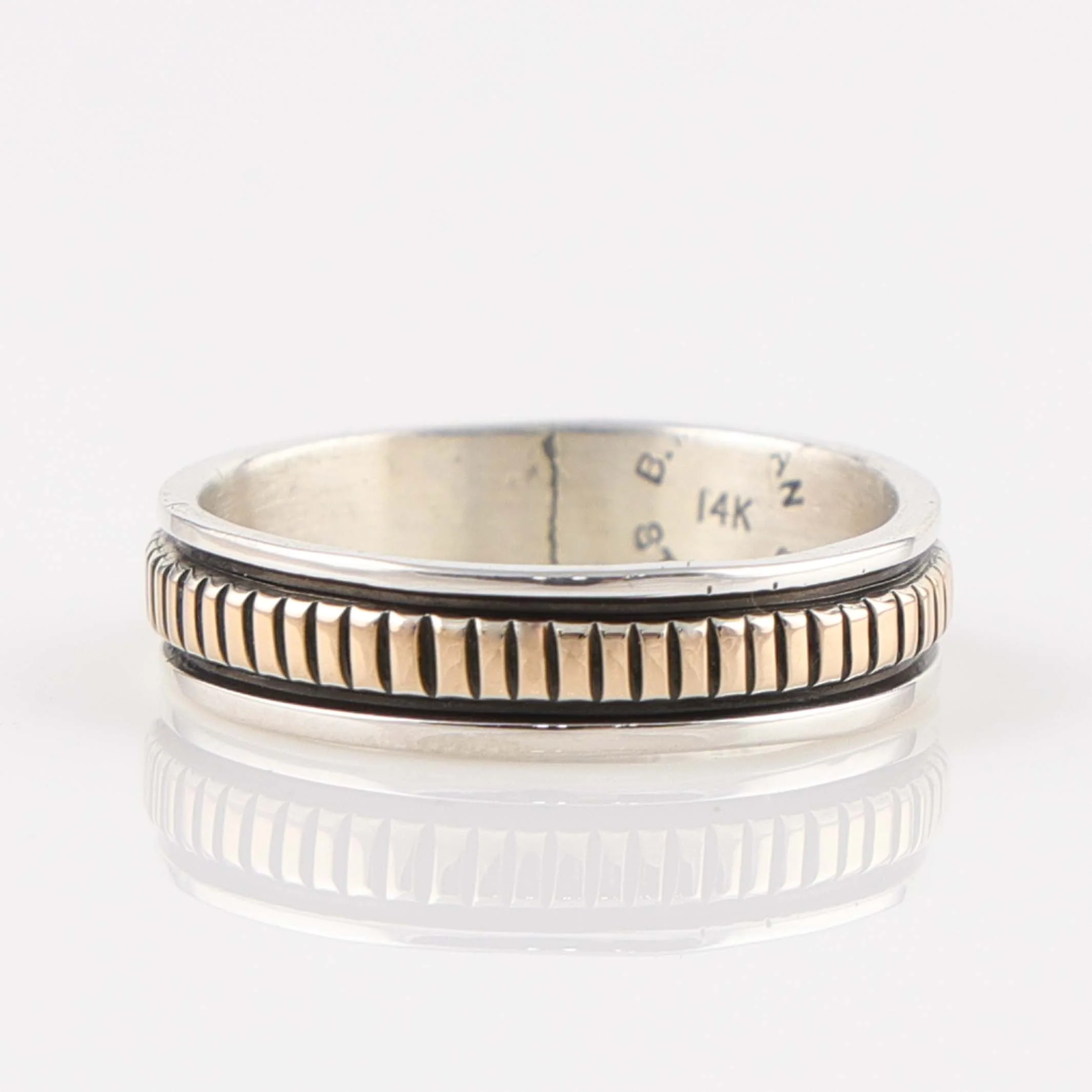 Gold on Silver Ring