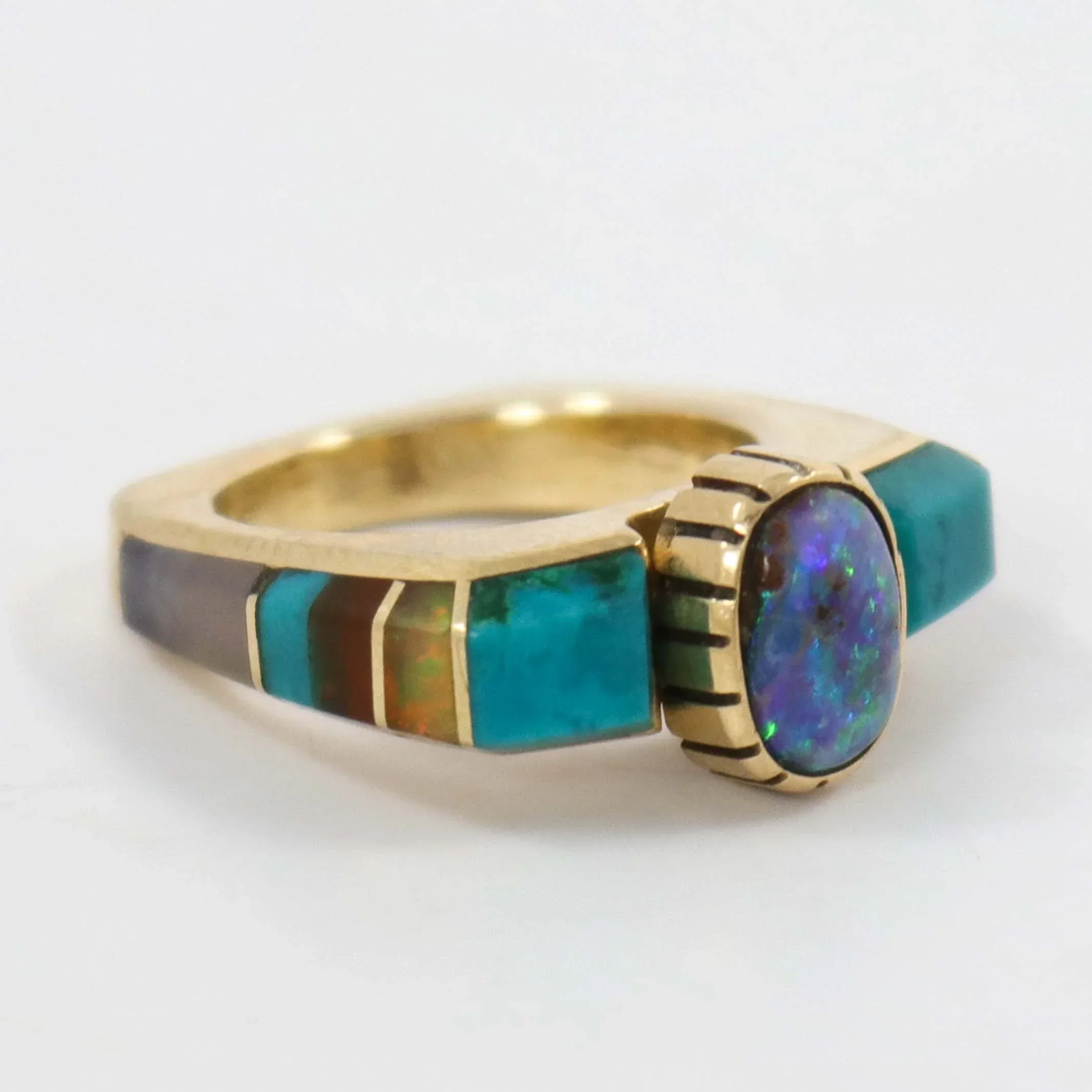 Gold Opal Ring - Image 2