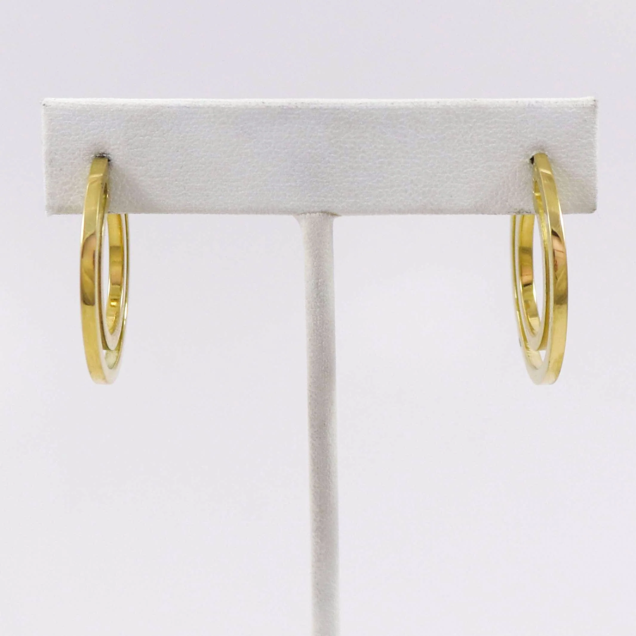 Gold Strata Hoop Earrings - Image 2