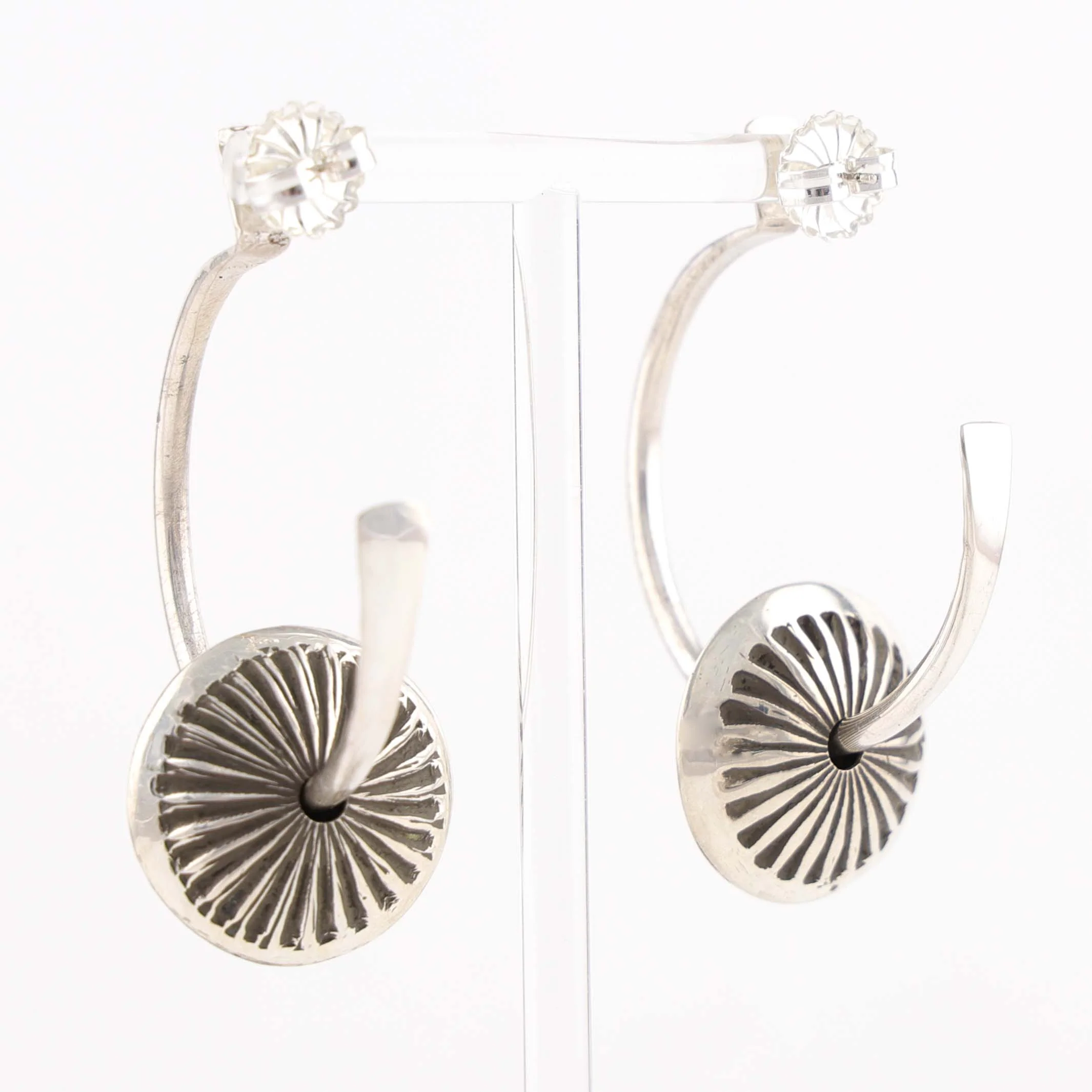 Hoop and Bead Earrings - Image 3