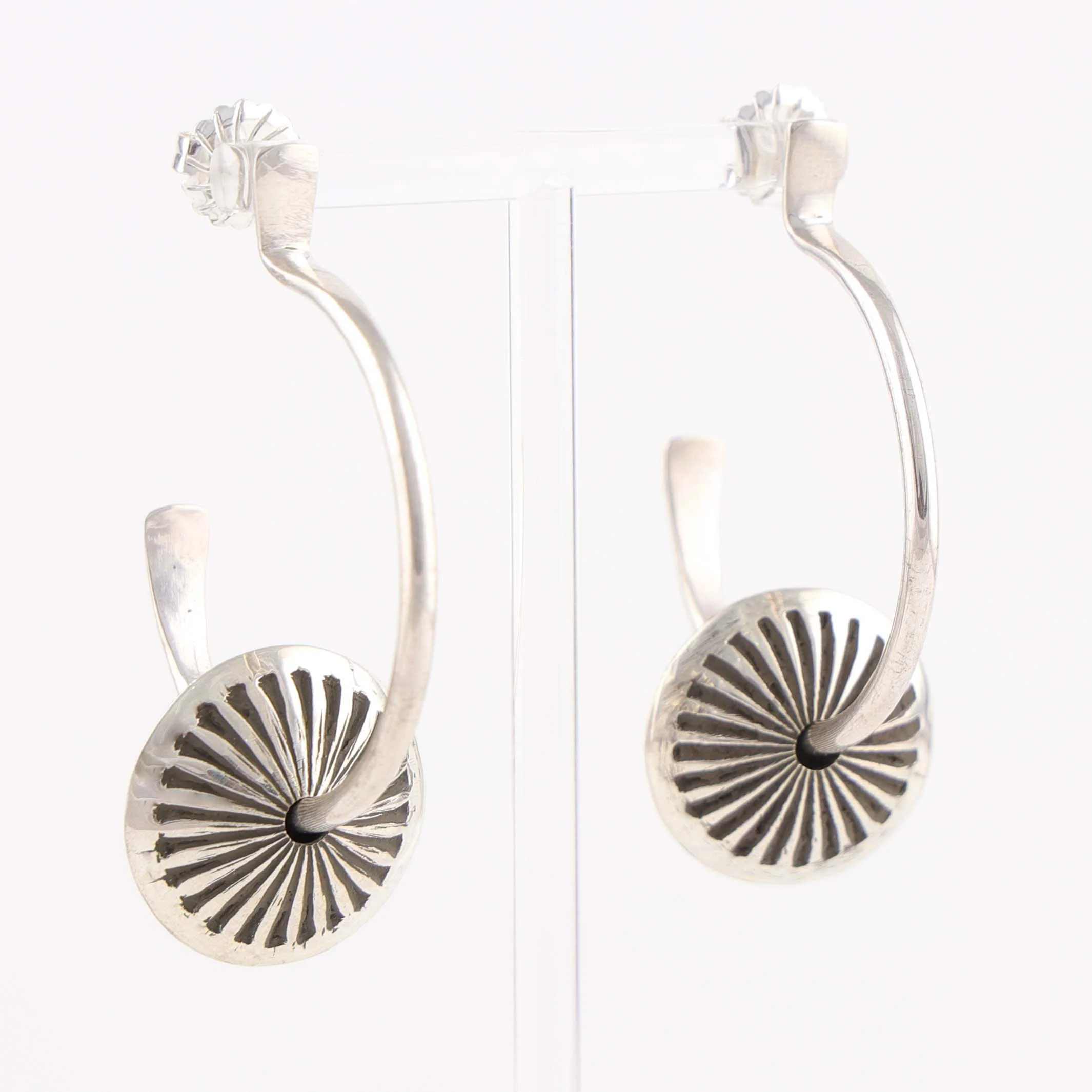 Hoop and Bead Earrings