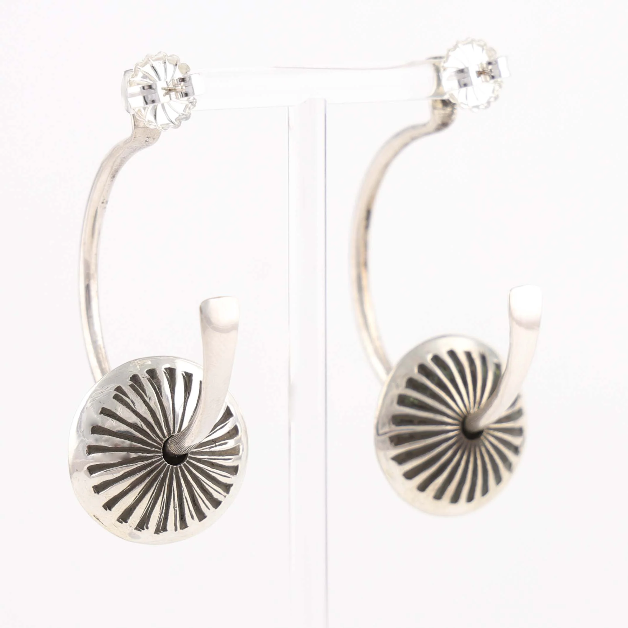 Hoop and Bead Earrings - Image 3