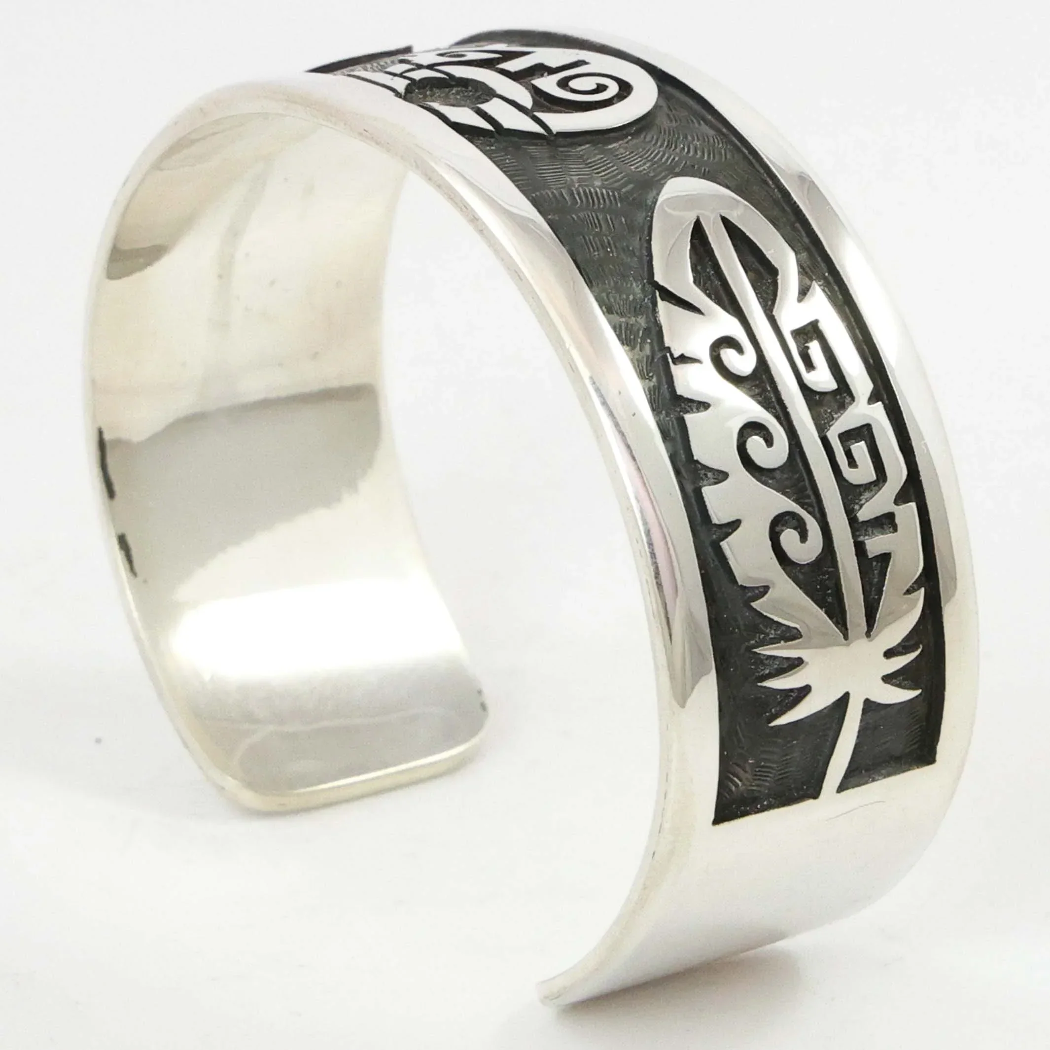 Hopi Bear and Feather Cuff - Image 3