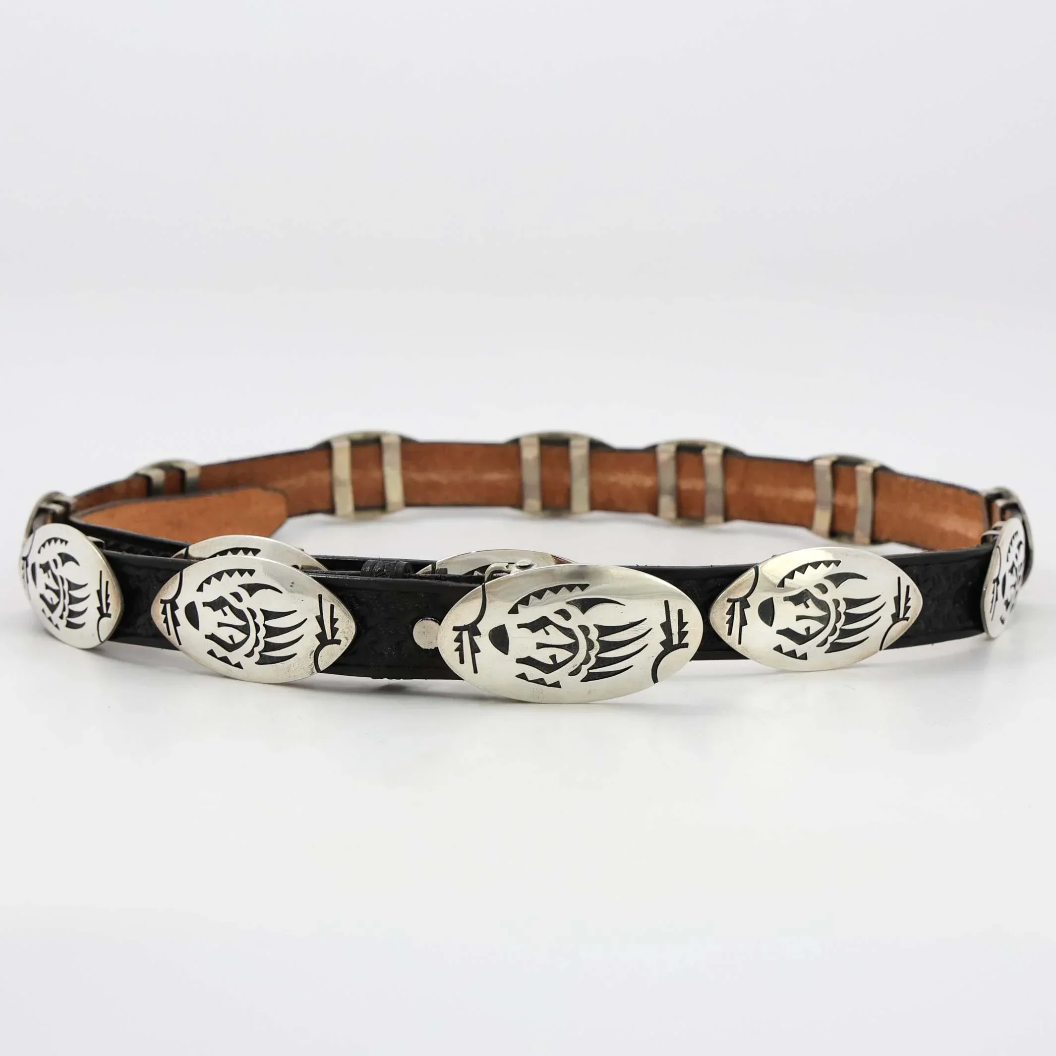 Hopi Bear Paw Concho Belt