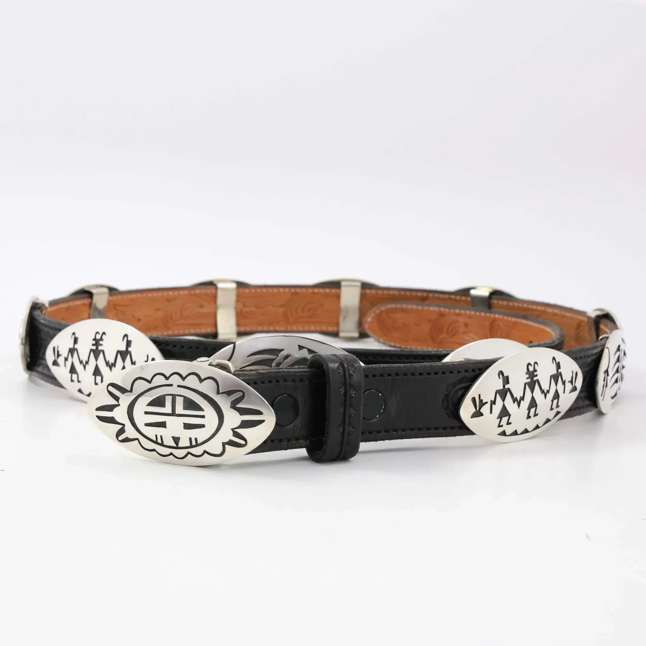 Hopi Overlay Concho Belt