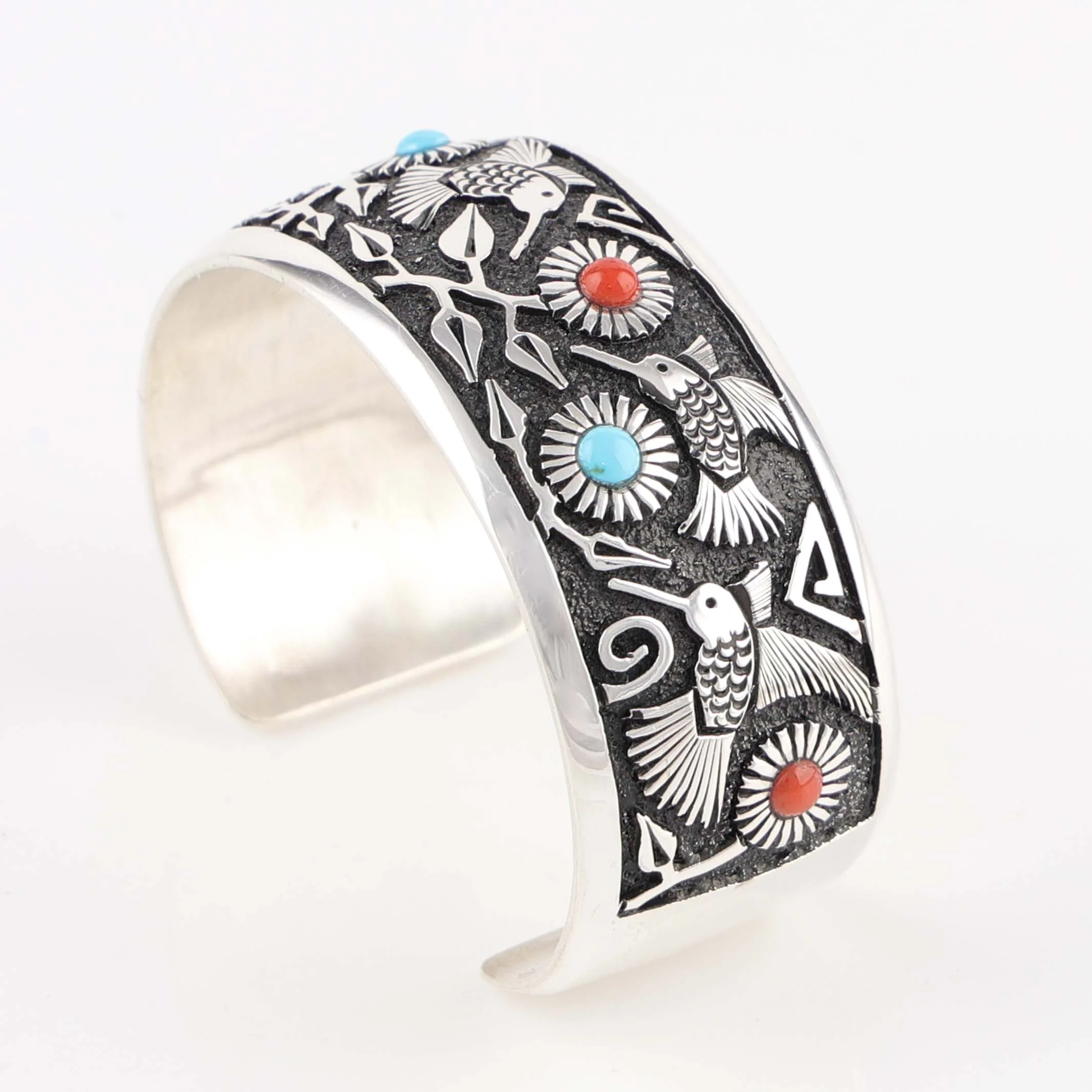 Hummingbird and Flower Cuff - Image 3