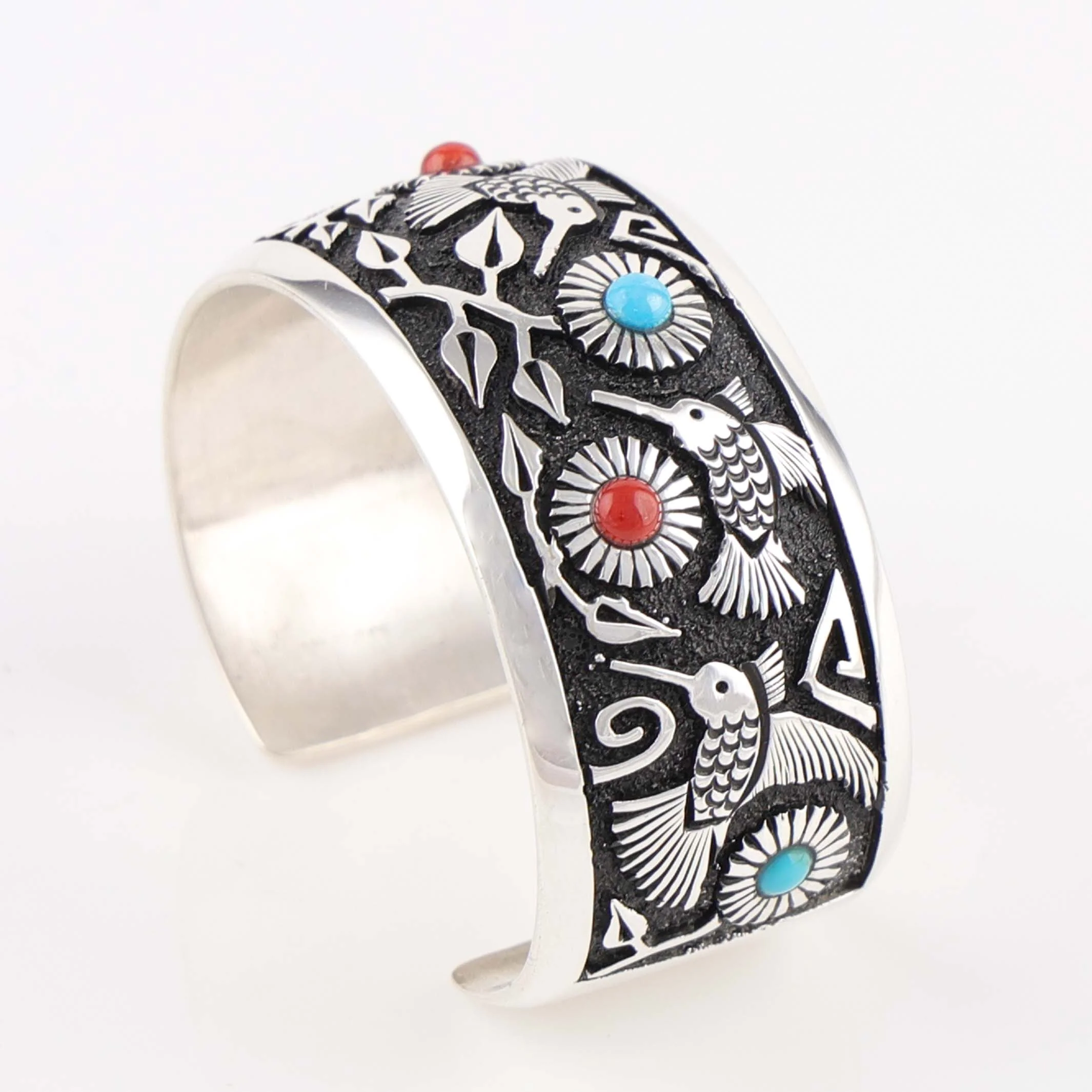 Hummingbird and Flower Cuff - Image 3