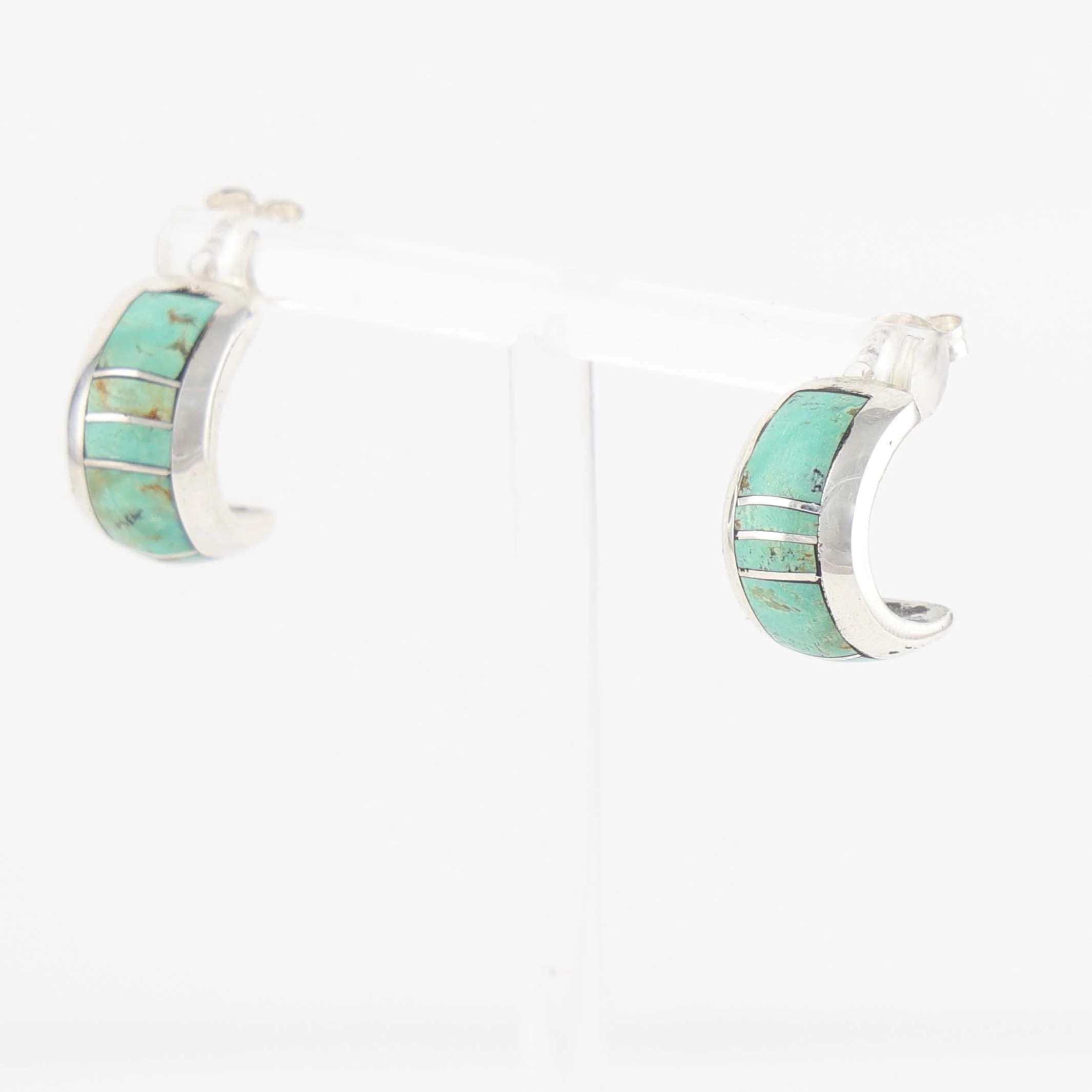 Inlay Hoop Earrings - Image 2