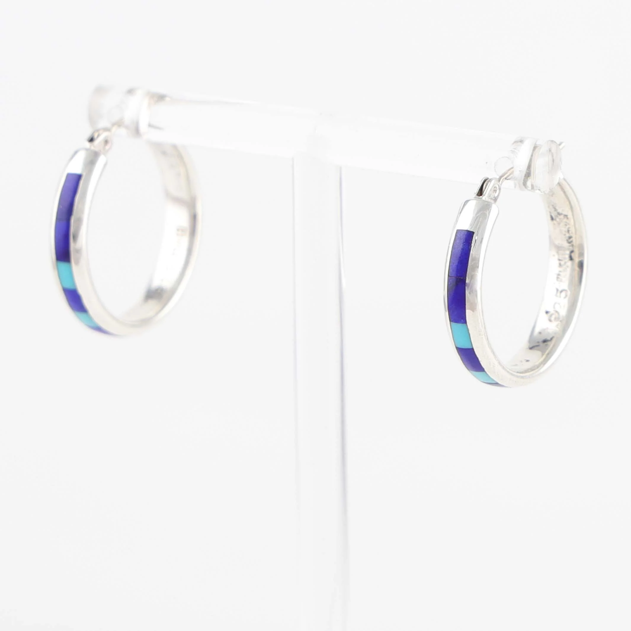 Inlay Hoop Earrings - Image 2