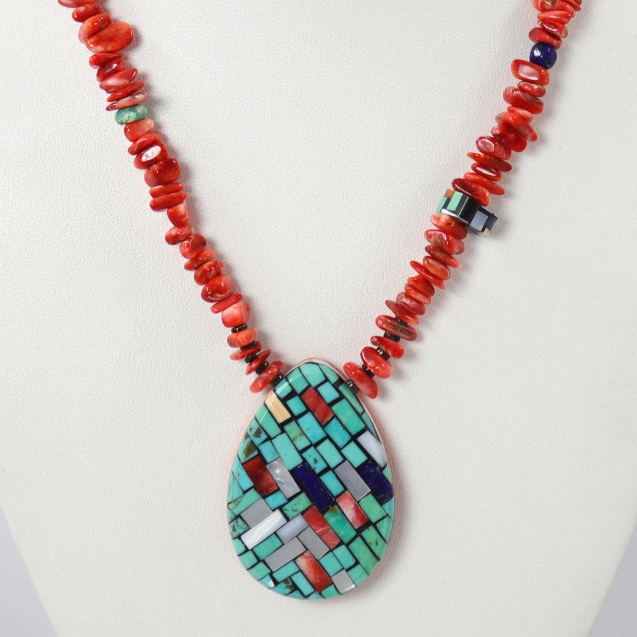 Inlay Shell Necklace - Image 3
